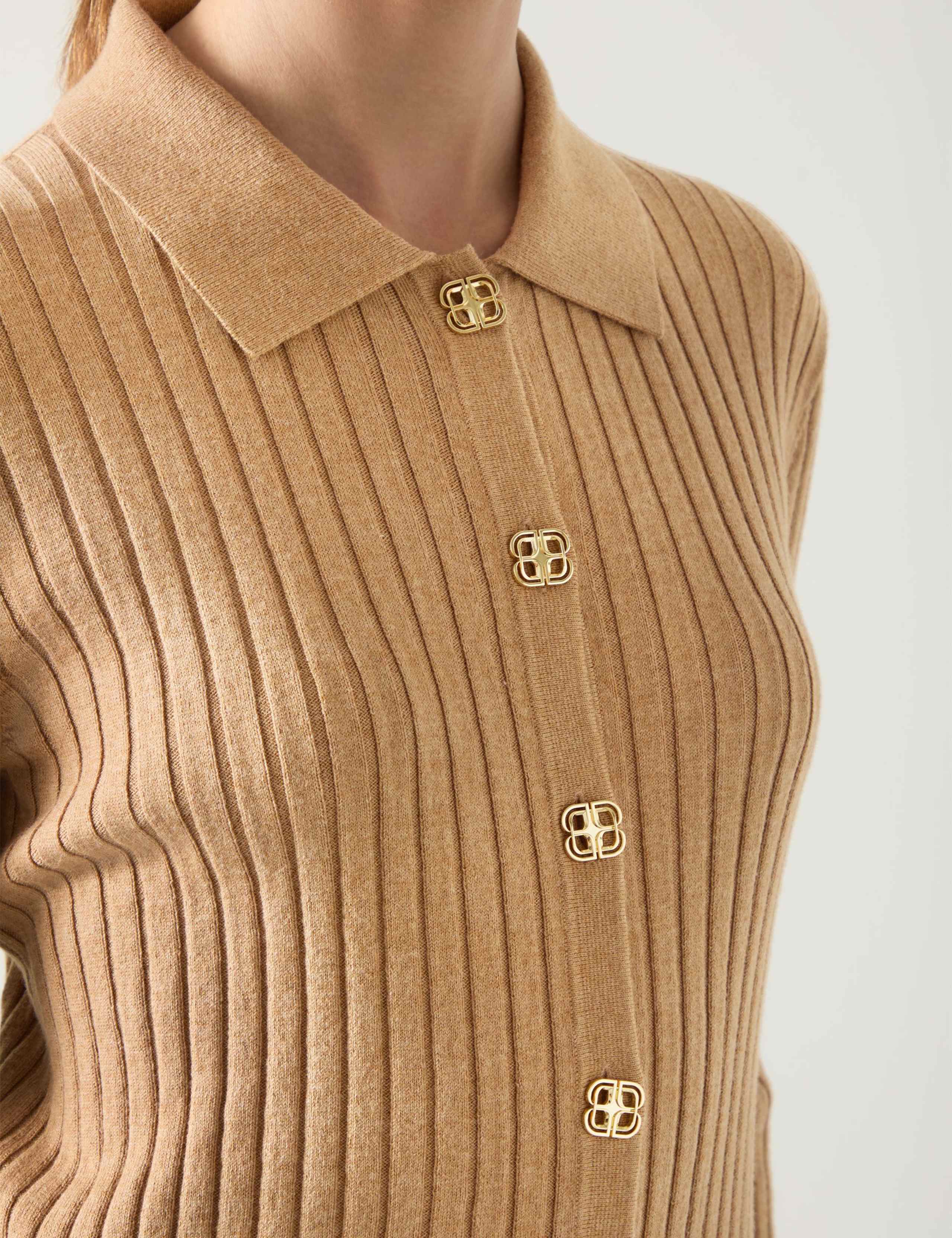 Cotton Rich Cardigan with Merino Wool 3 of 4