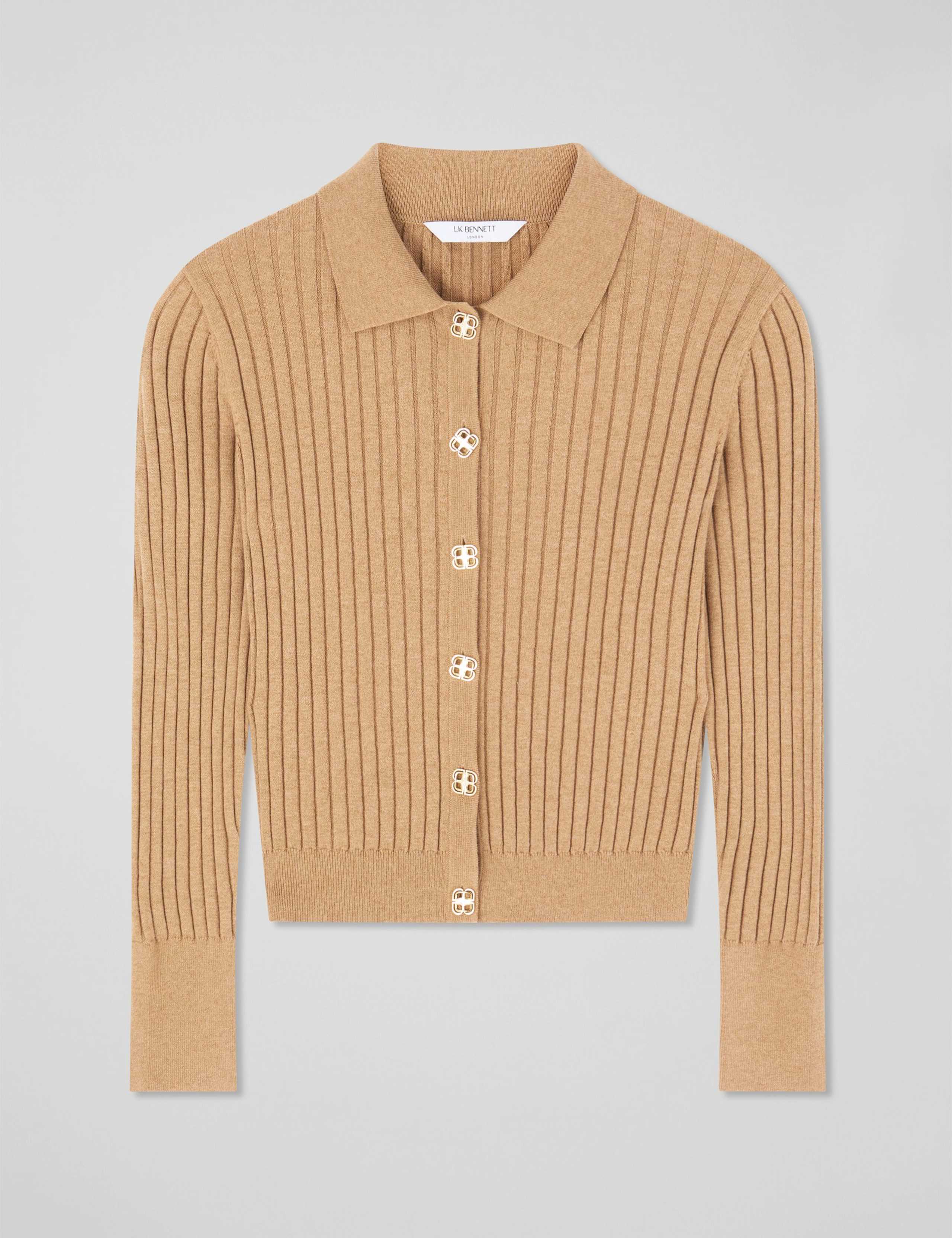 Cotton Rich Cardigan with Merino Wool 2 of 4