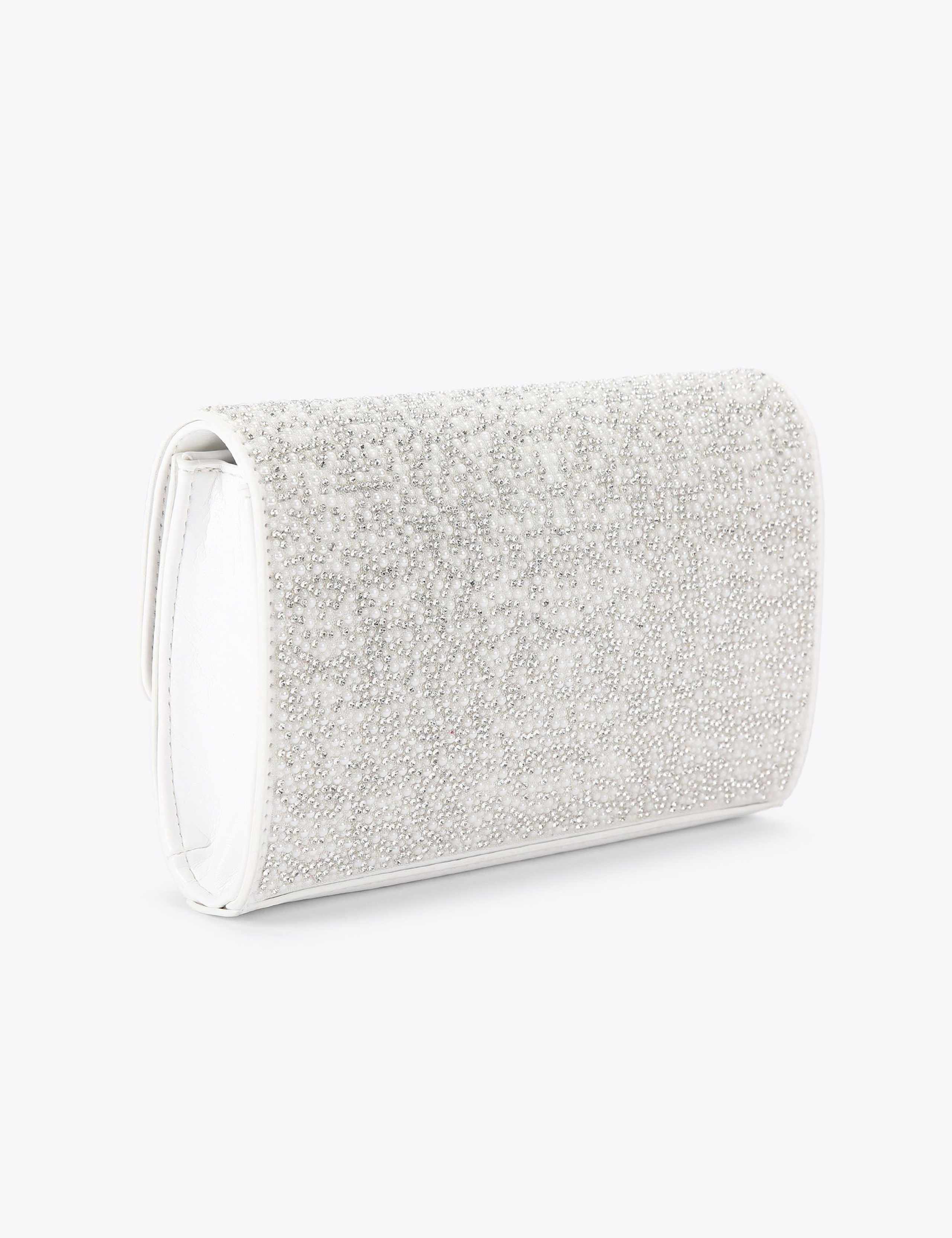 Diamante Beaded Chain Strap Clutch Bag 3 of 5