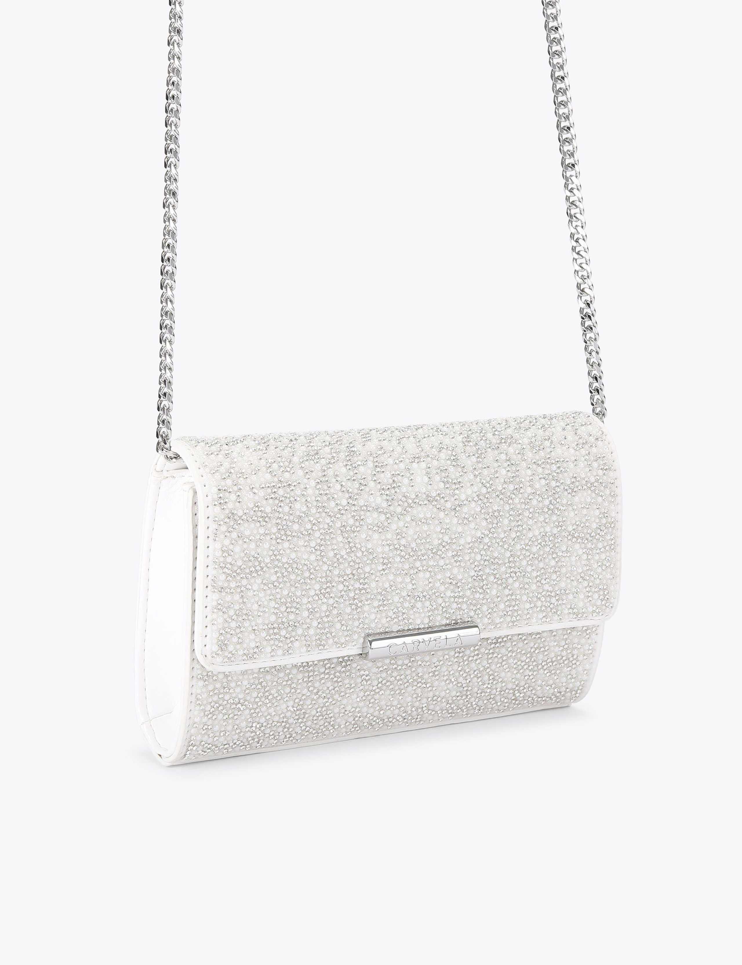 Diamante Beaded Chain Strap Clutch Bag 4 of 5