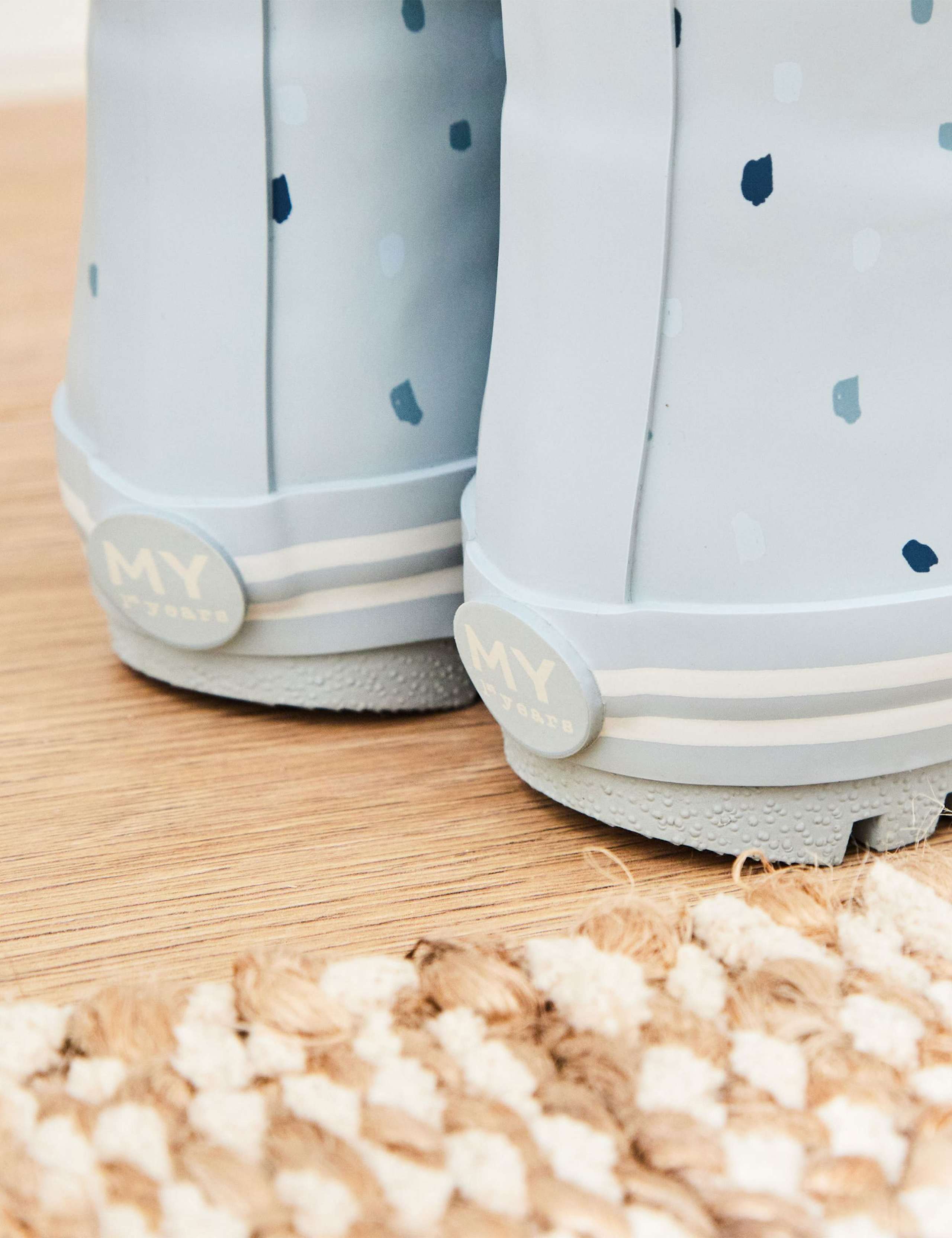 Personalised Blue Spot Wellies (4 Small-10 Small) 4 of 4