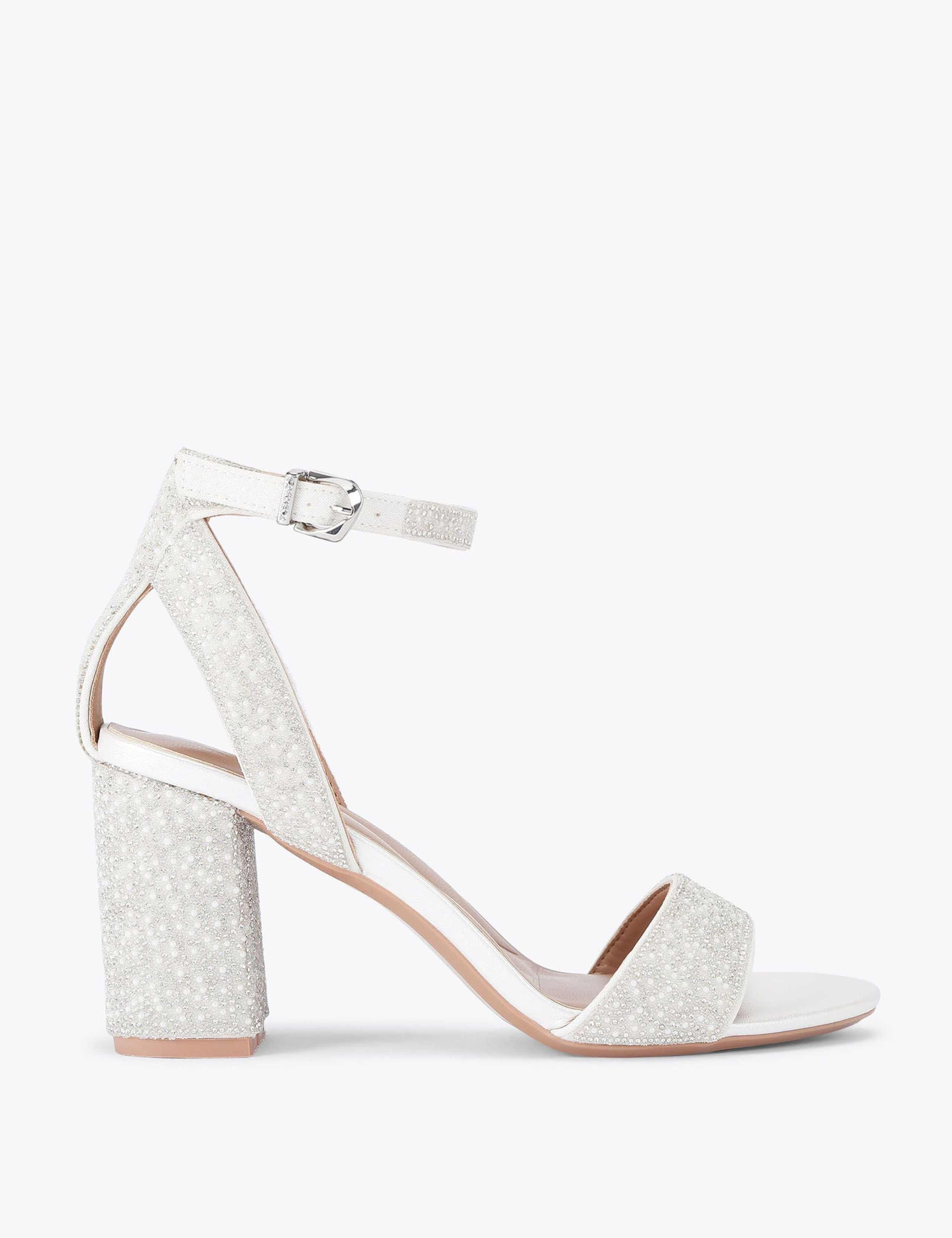 Embellished Block Heel Sandals 1 of 5