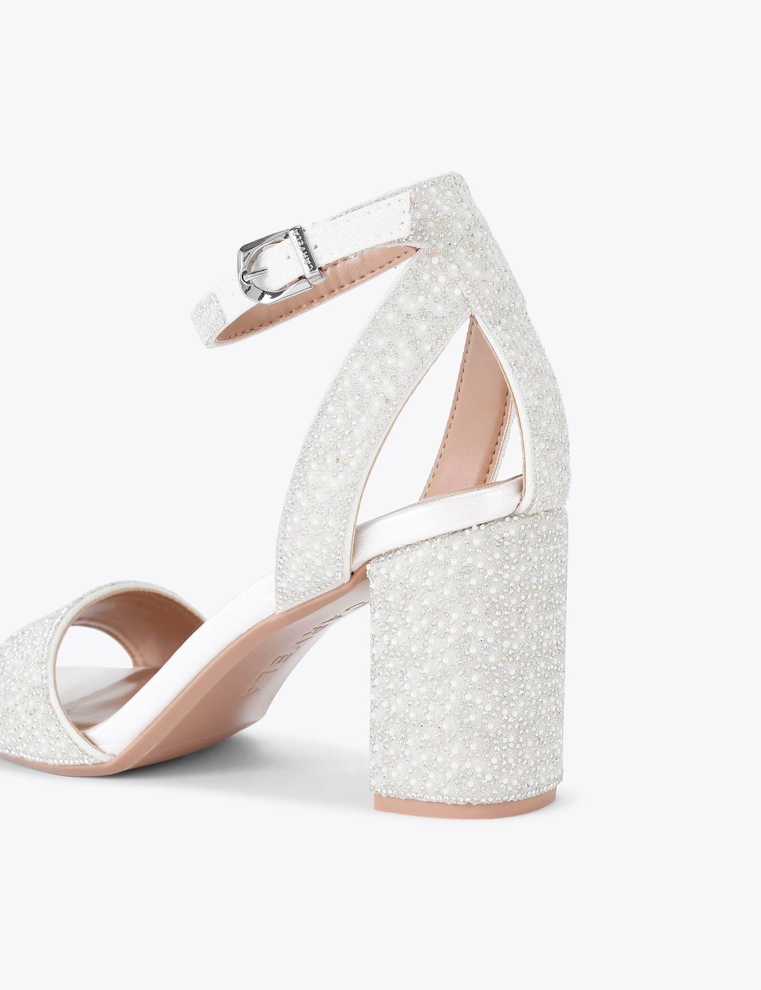 Embellished Block Heel Sandals 4 of 5