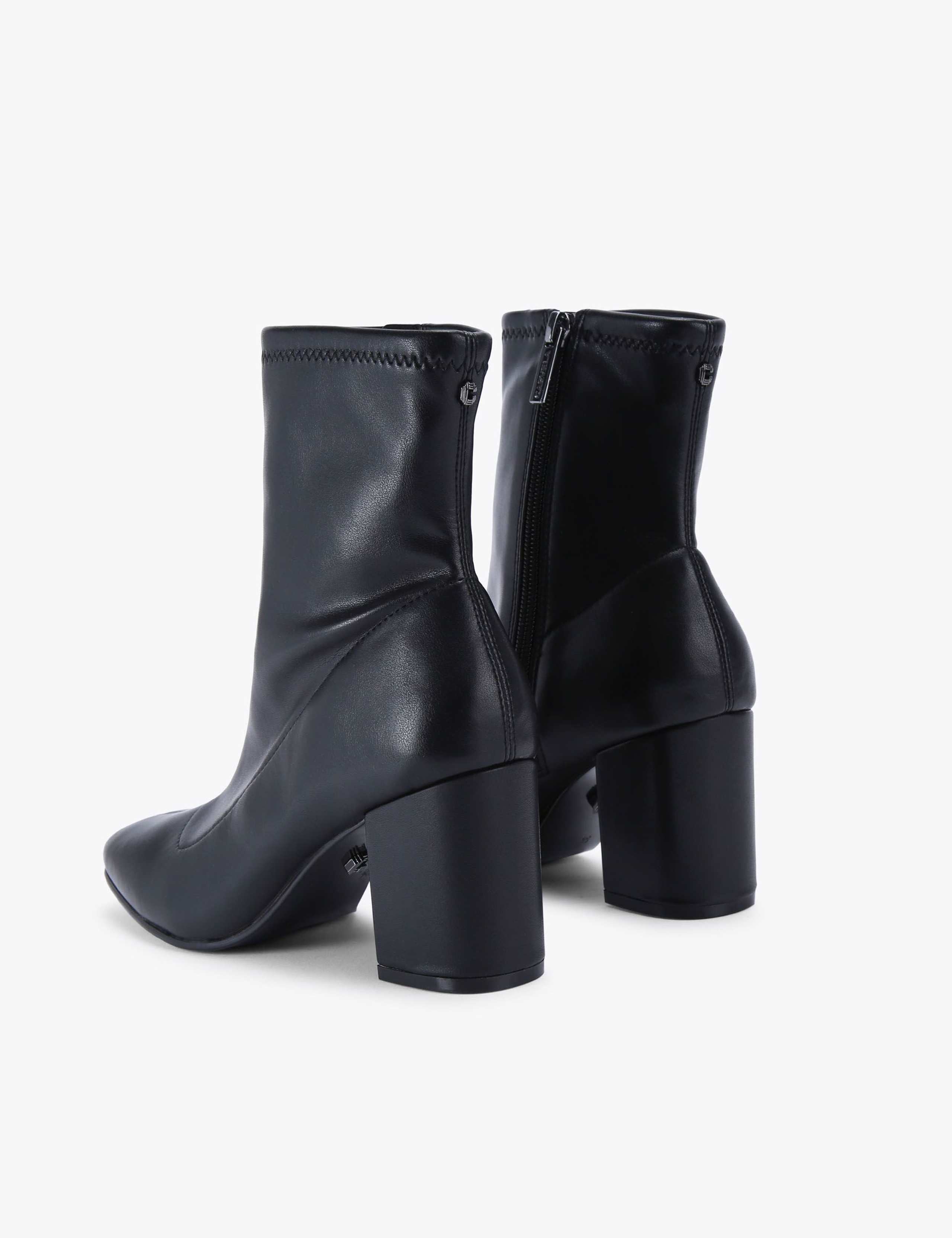 Block Heel Square Toe Ankle Boots 5 of 6