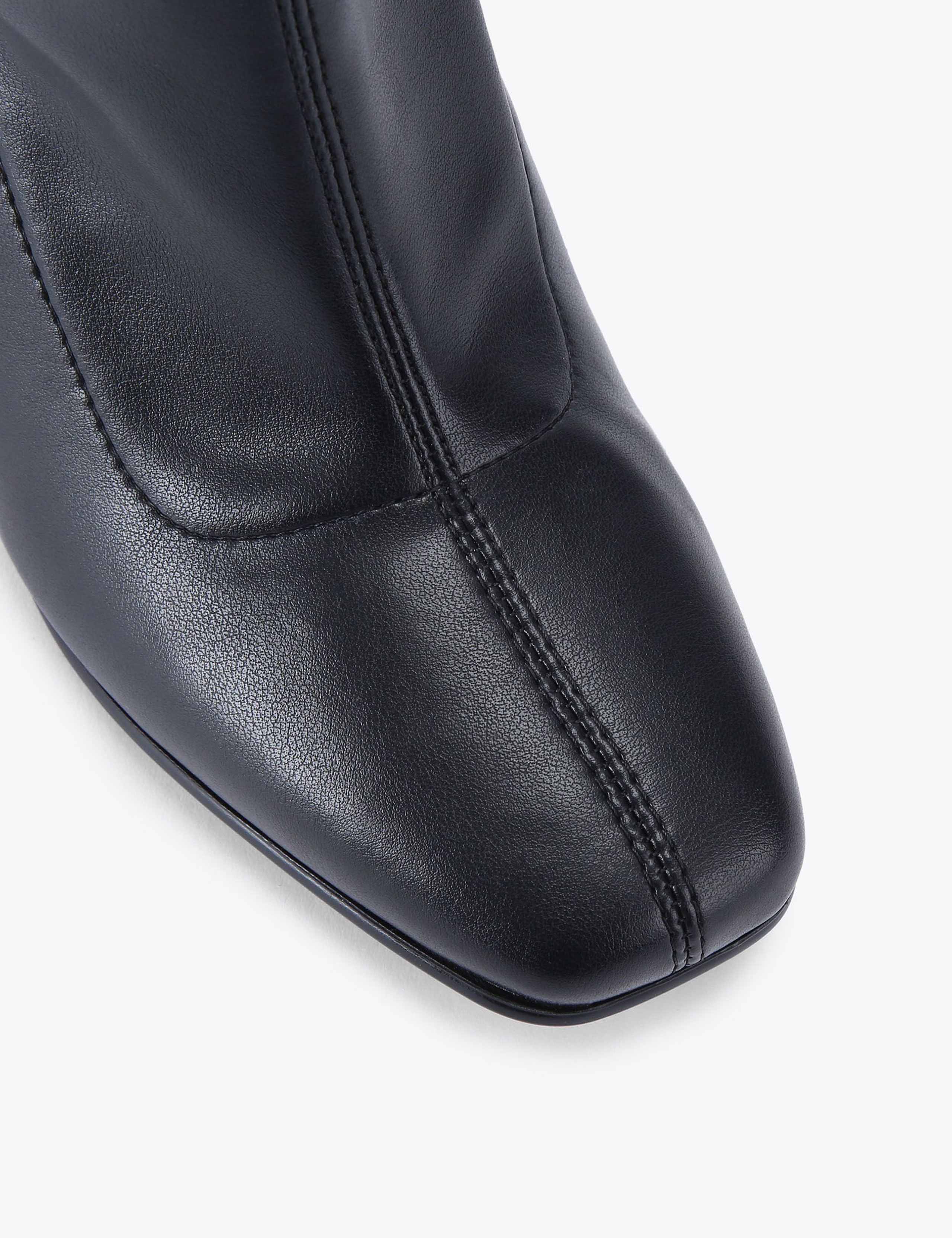 Block Heel Square Toe Ankle Boots 6 of 6