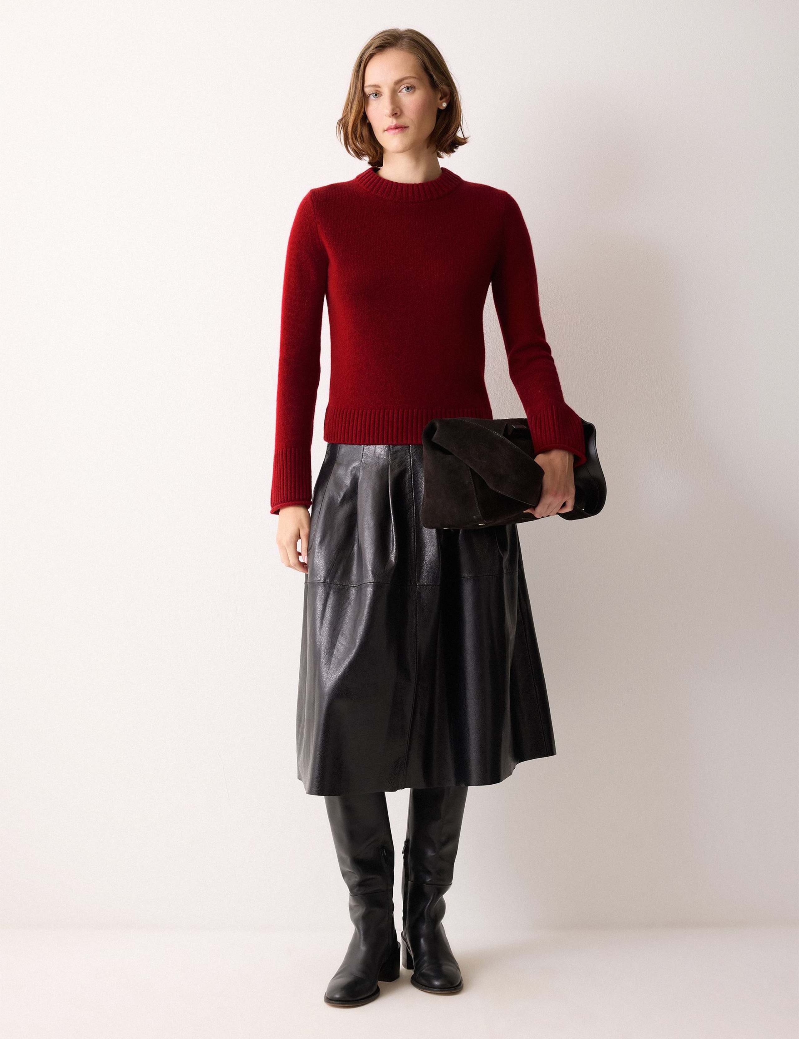Wool Rich Crew Neck Jumper with Cashmere 3 of 5