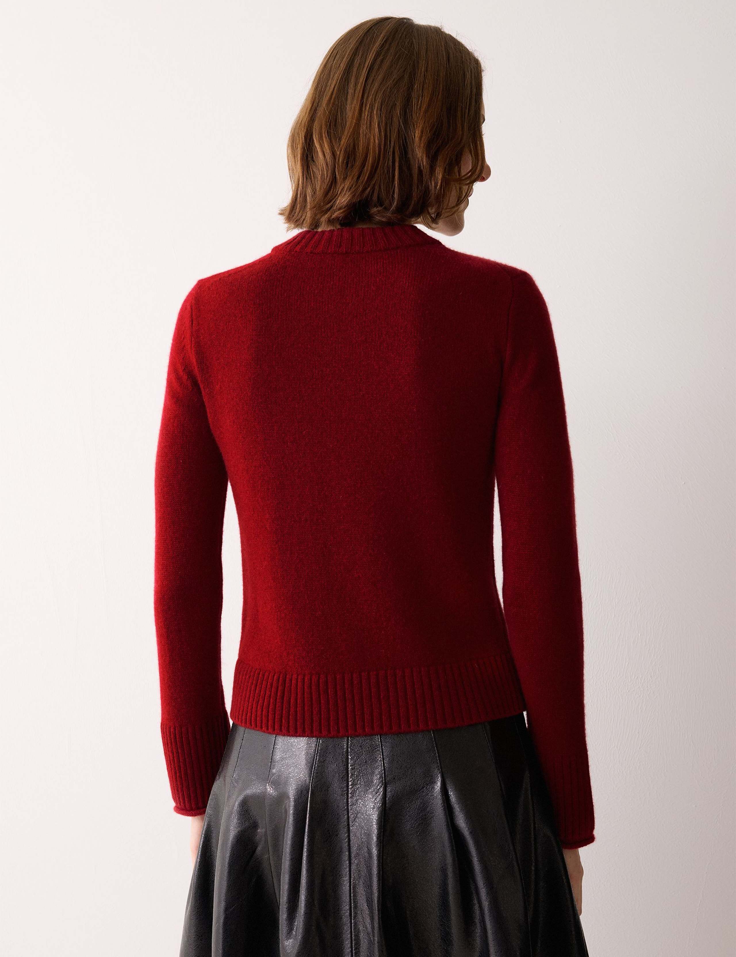 Wool Rich Crew Neck Jumper with Cashmere 4 of 5