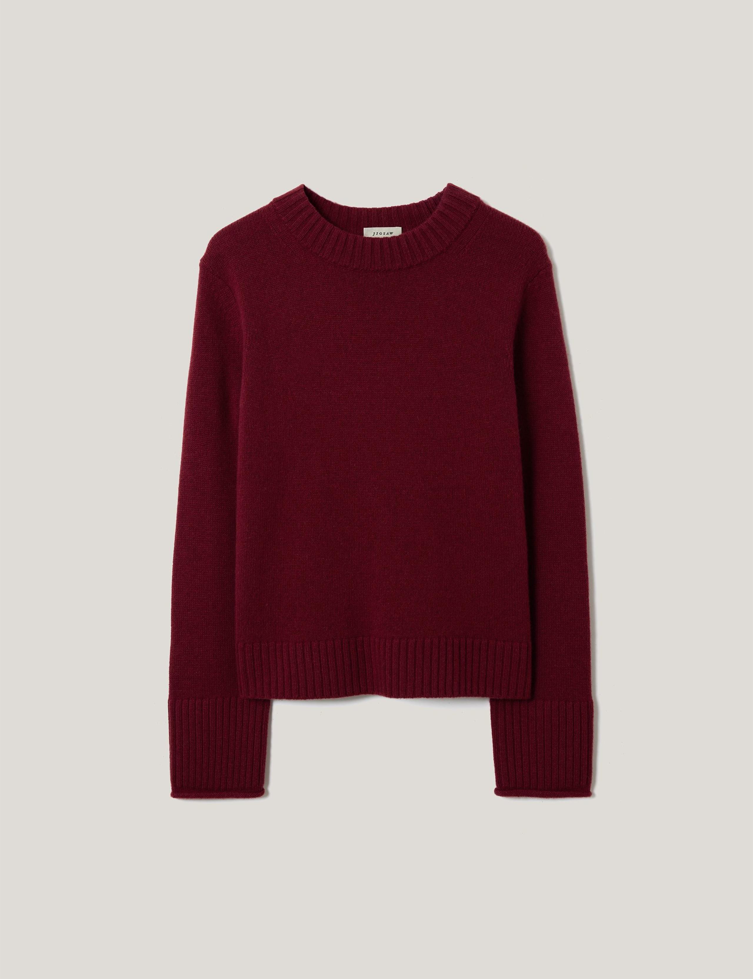 Wool Rich Crew Neck Jumper with Cashmere 2 of 5