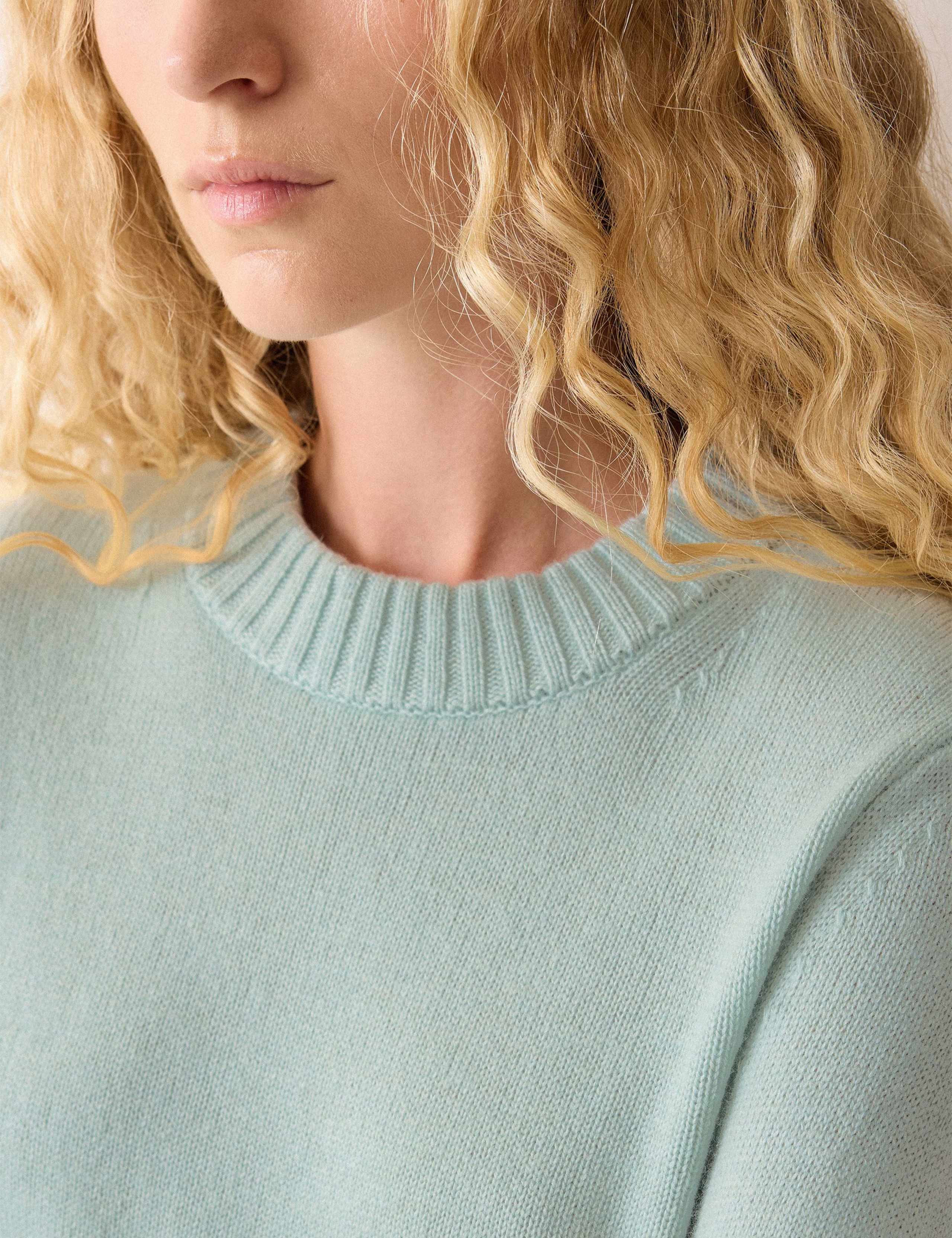 Wool Rich Crew Neck Jumper with Cashmere 3 of 6