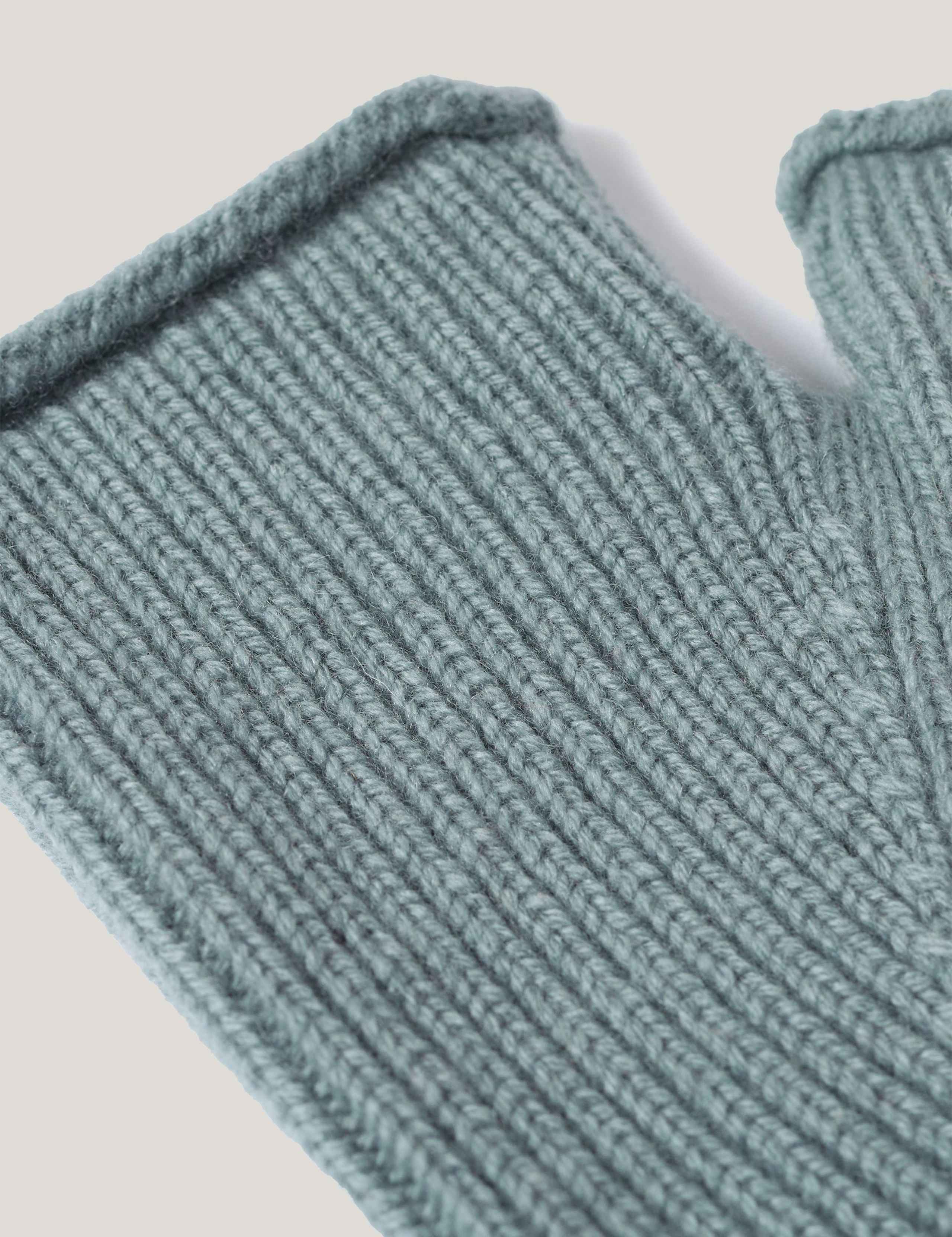 Wool Rich Knitted Mittens 2 of 3