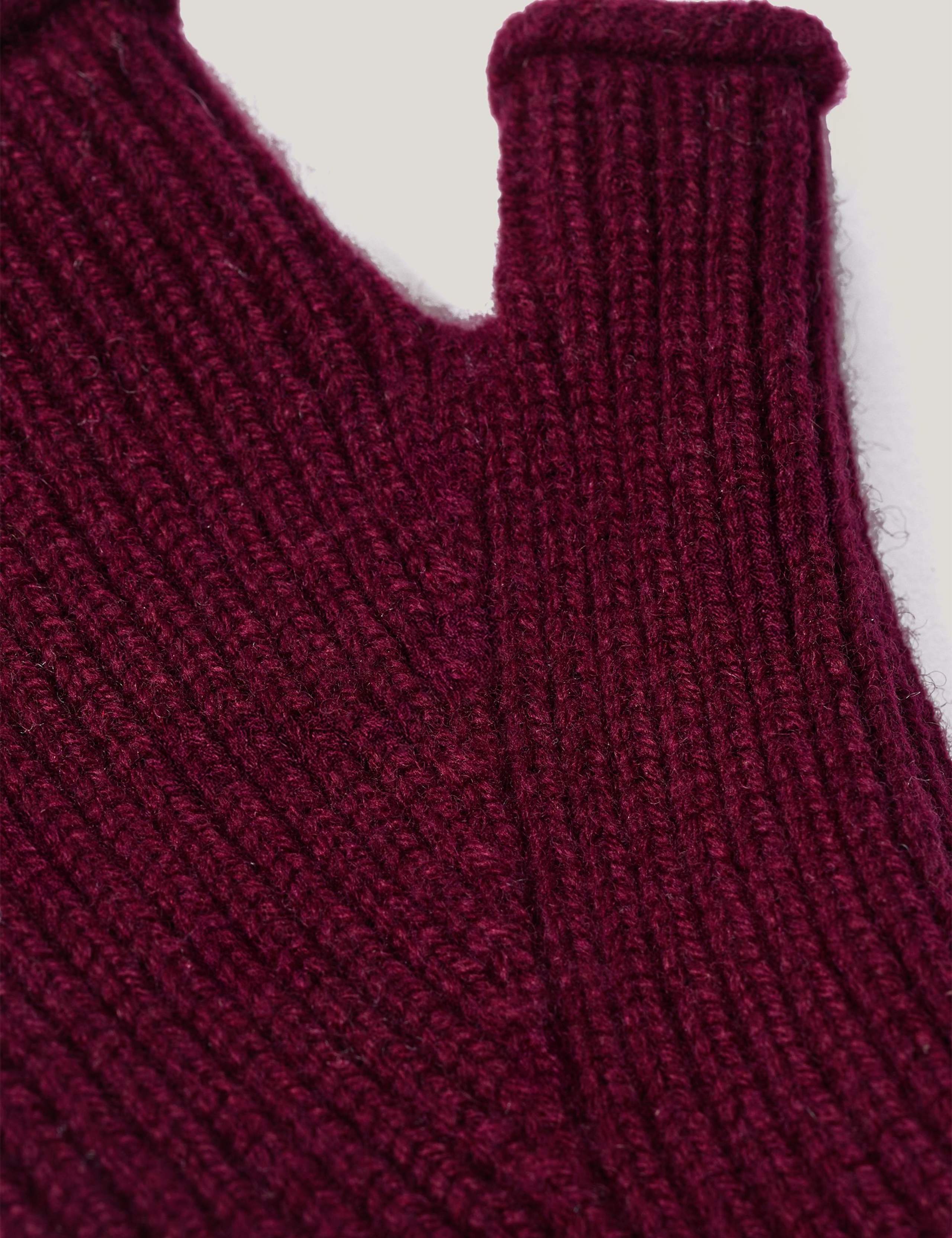 Wool Rich Knitted Mittens 3 of 3