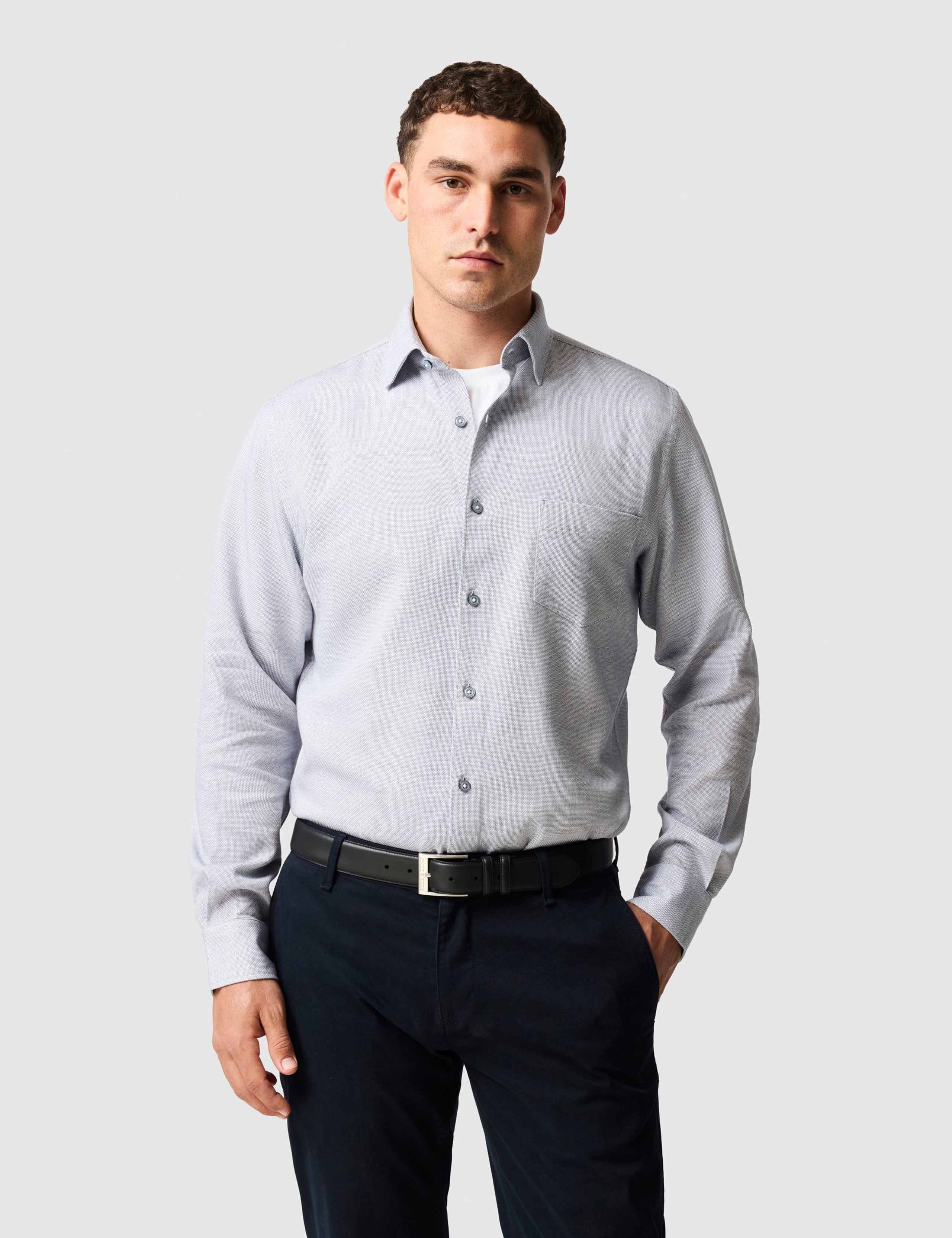 Slim Fit Pure Cotton Oxford Shirt 1 of 4