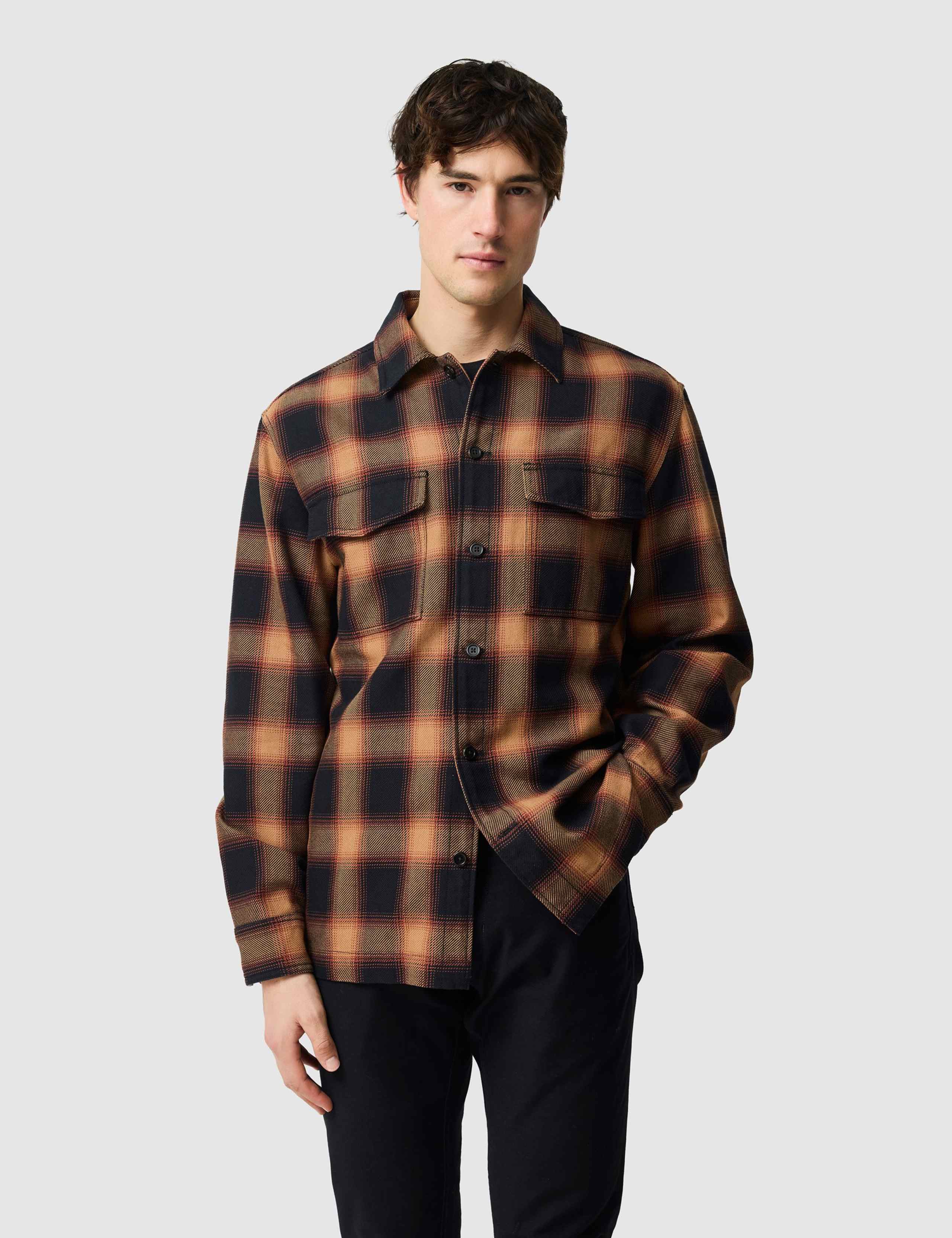 Bennets Pure Cotton Checked Overshirt 1 of 4