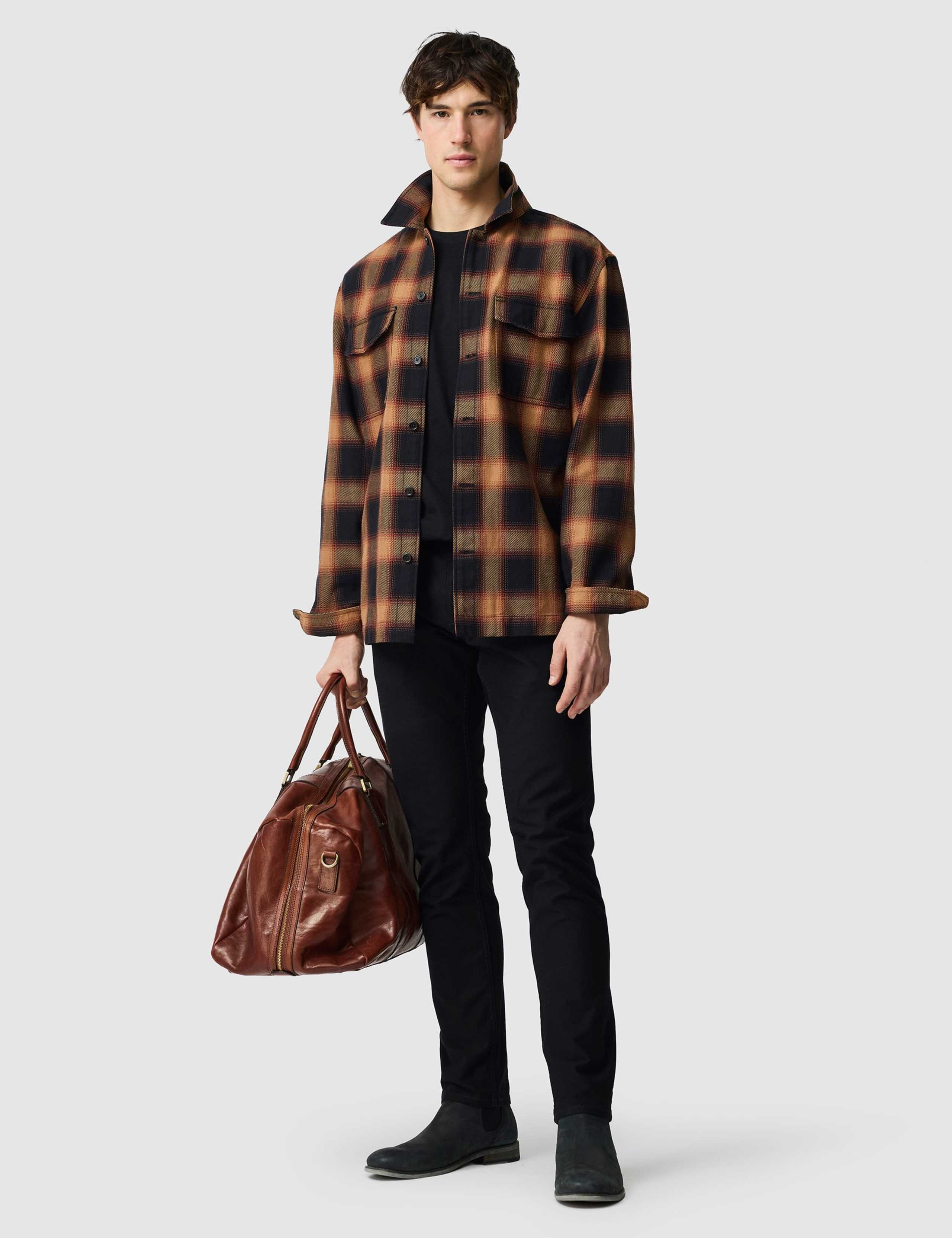 Bennets Pure Cotton Checked Overshirt 4 of 4