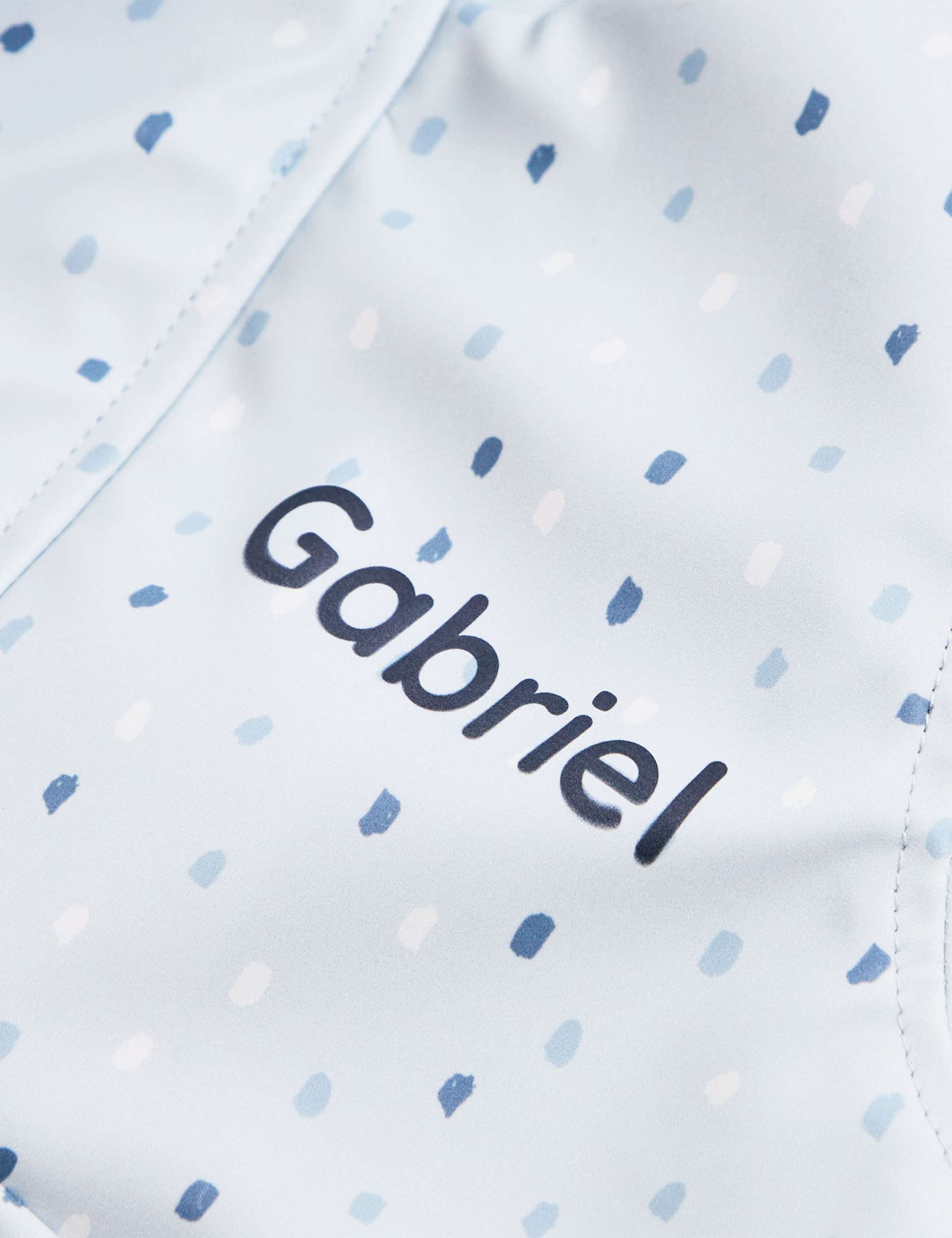 Personalised Blue Spot Print Raincoat 3 of 6