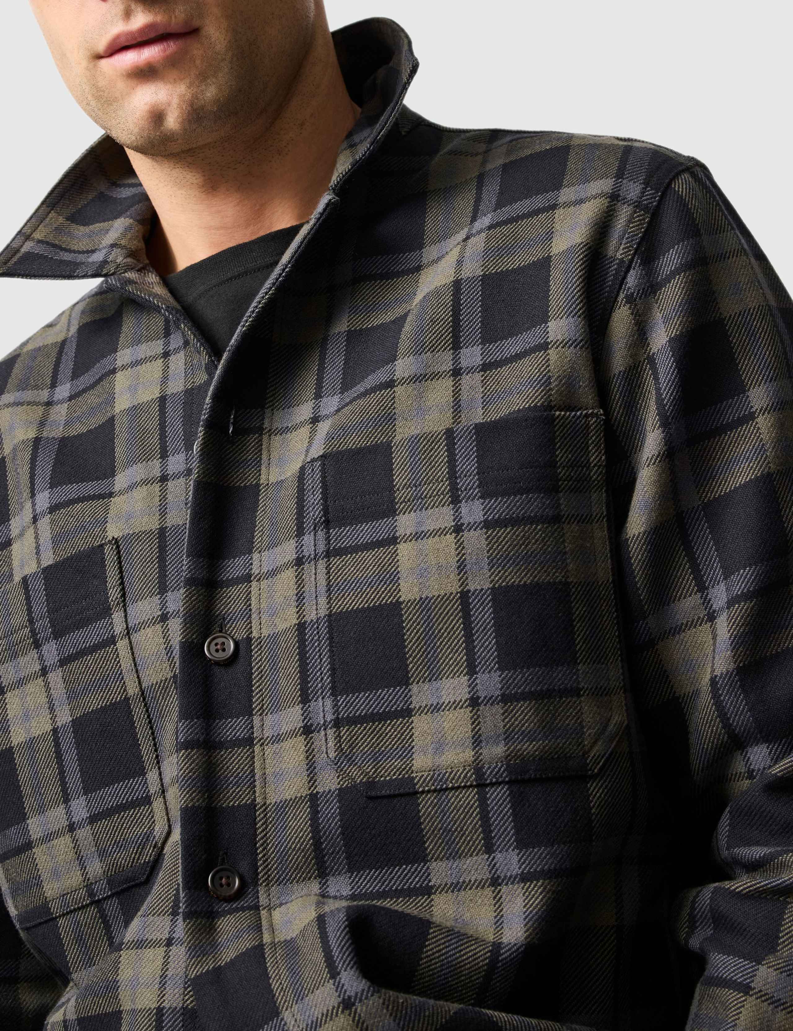 Kingsland Pure Cotton Check Overshirt 2 of 4
