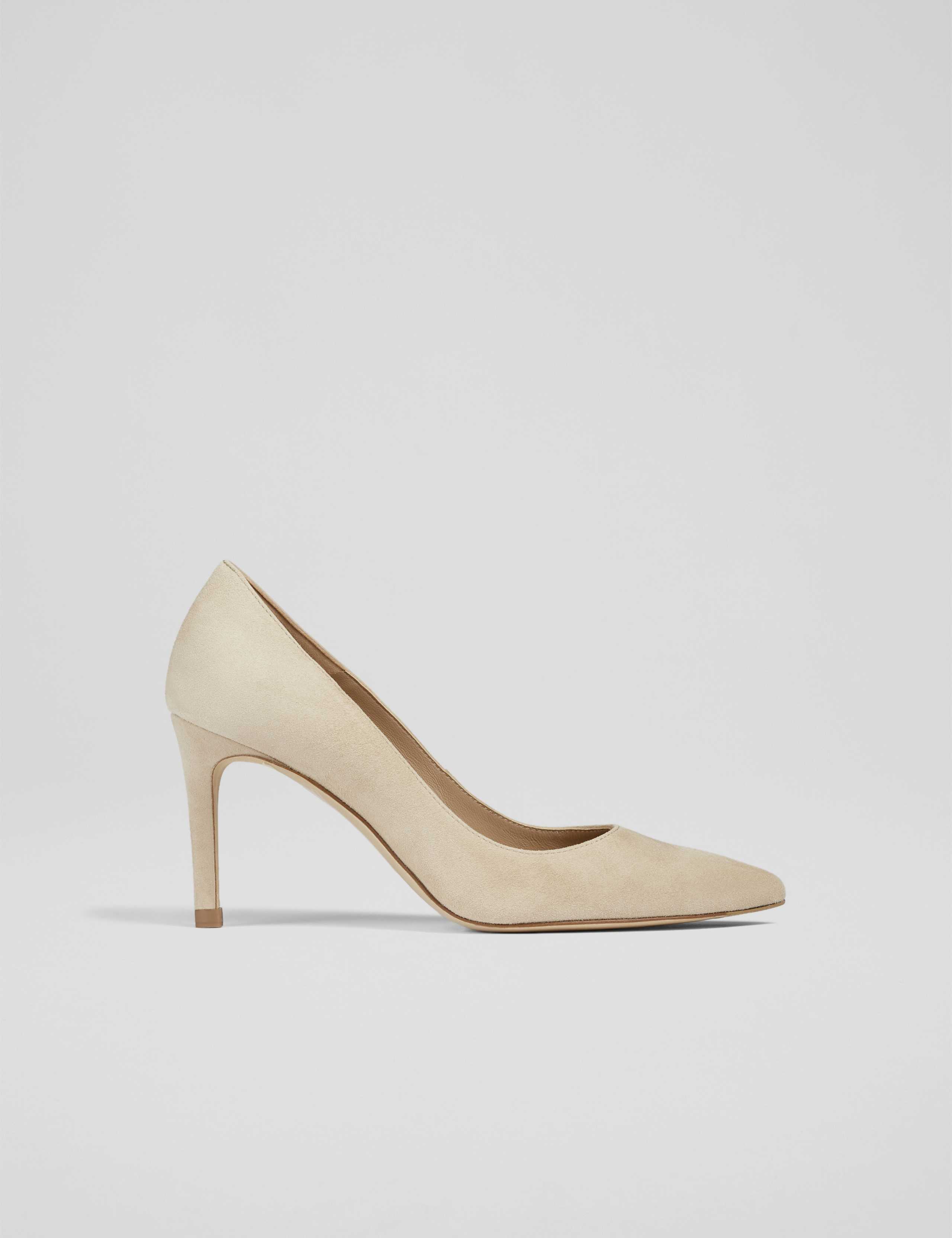 Suede Stiletto Heel Pointed Court Shoes 1 of 3