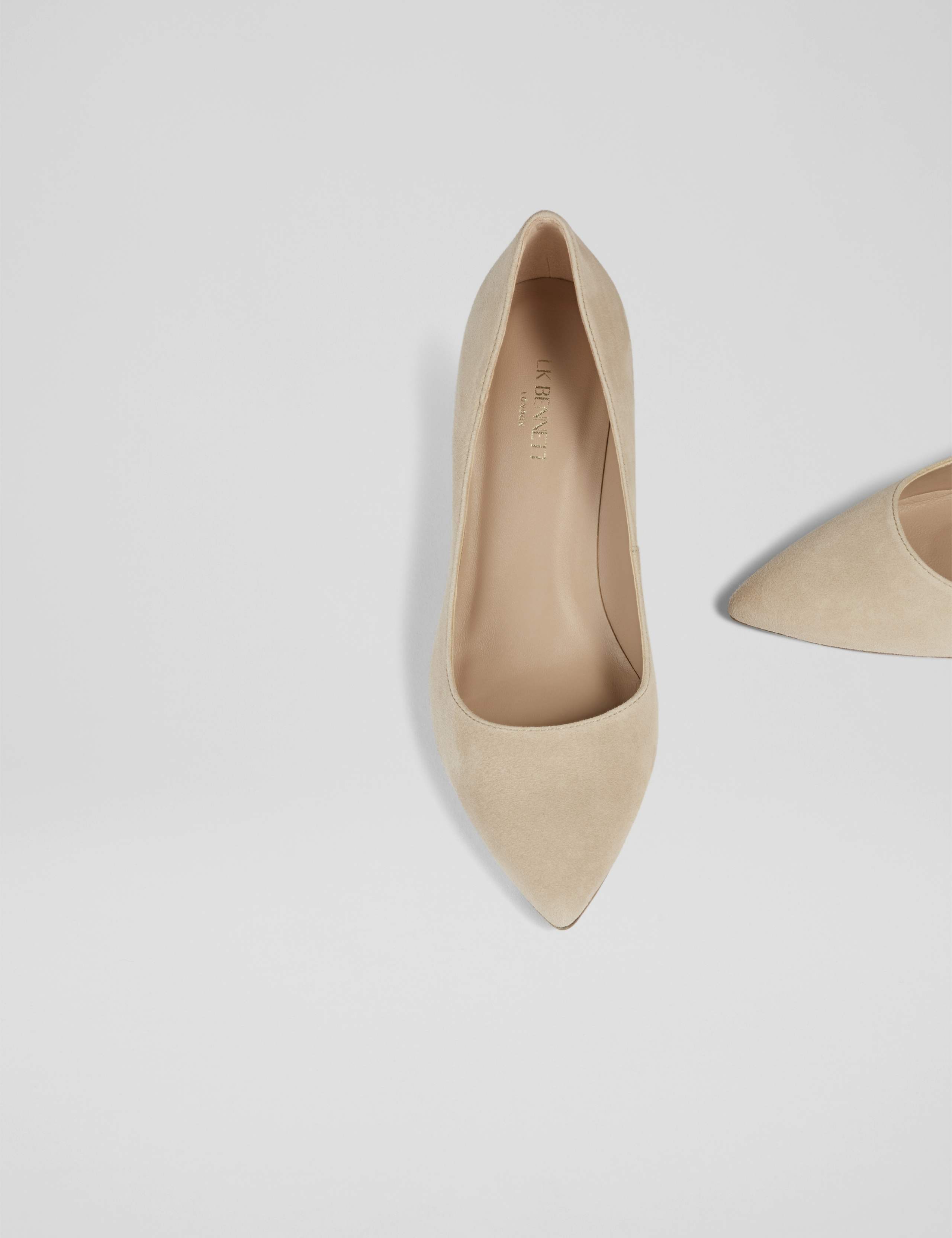 Suede Stiletto Heel Pointed Court Shoes 2 of 3