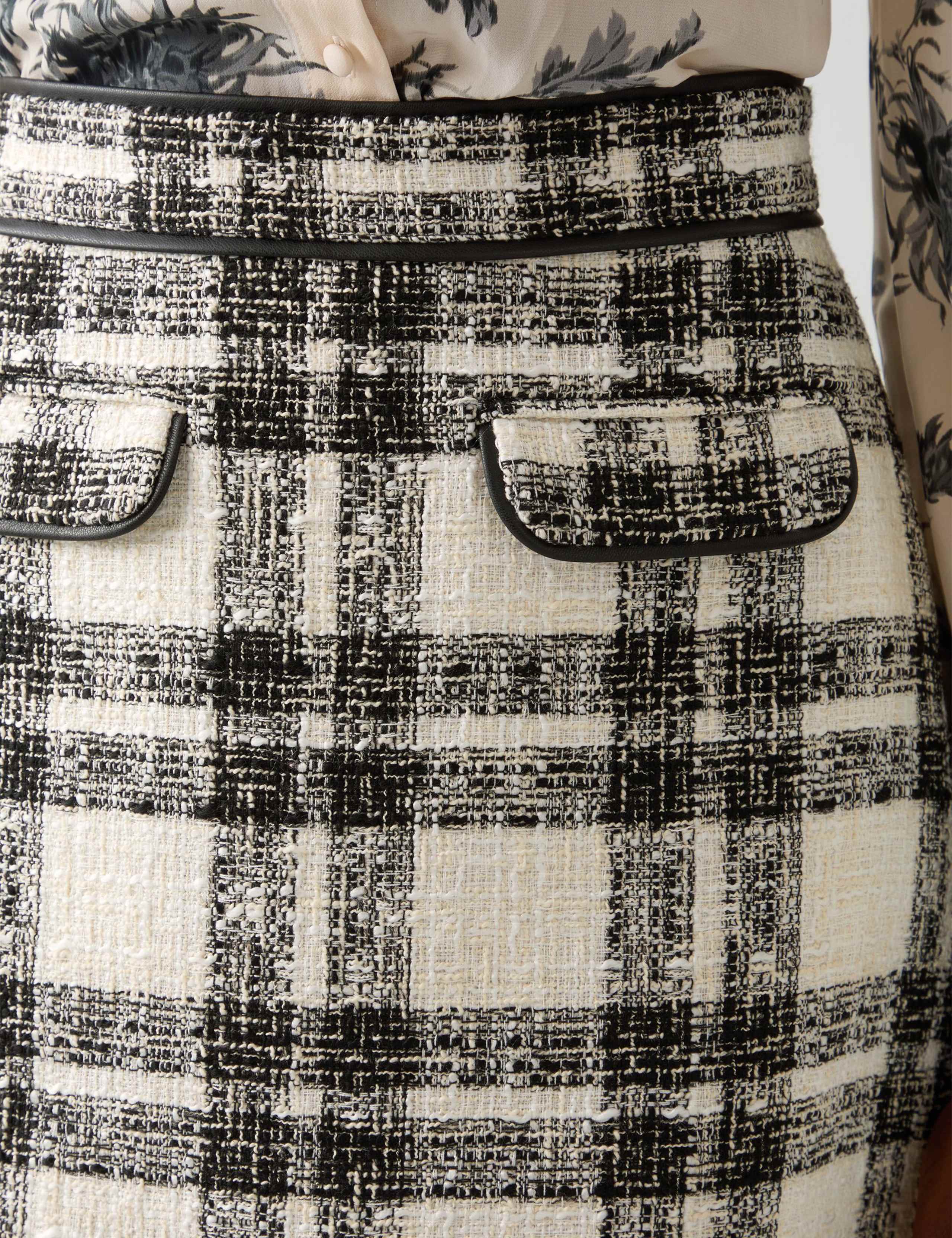 Checked Mini A-Line Skirt 4 of 4