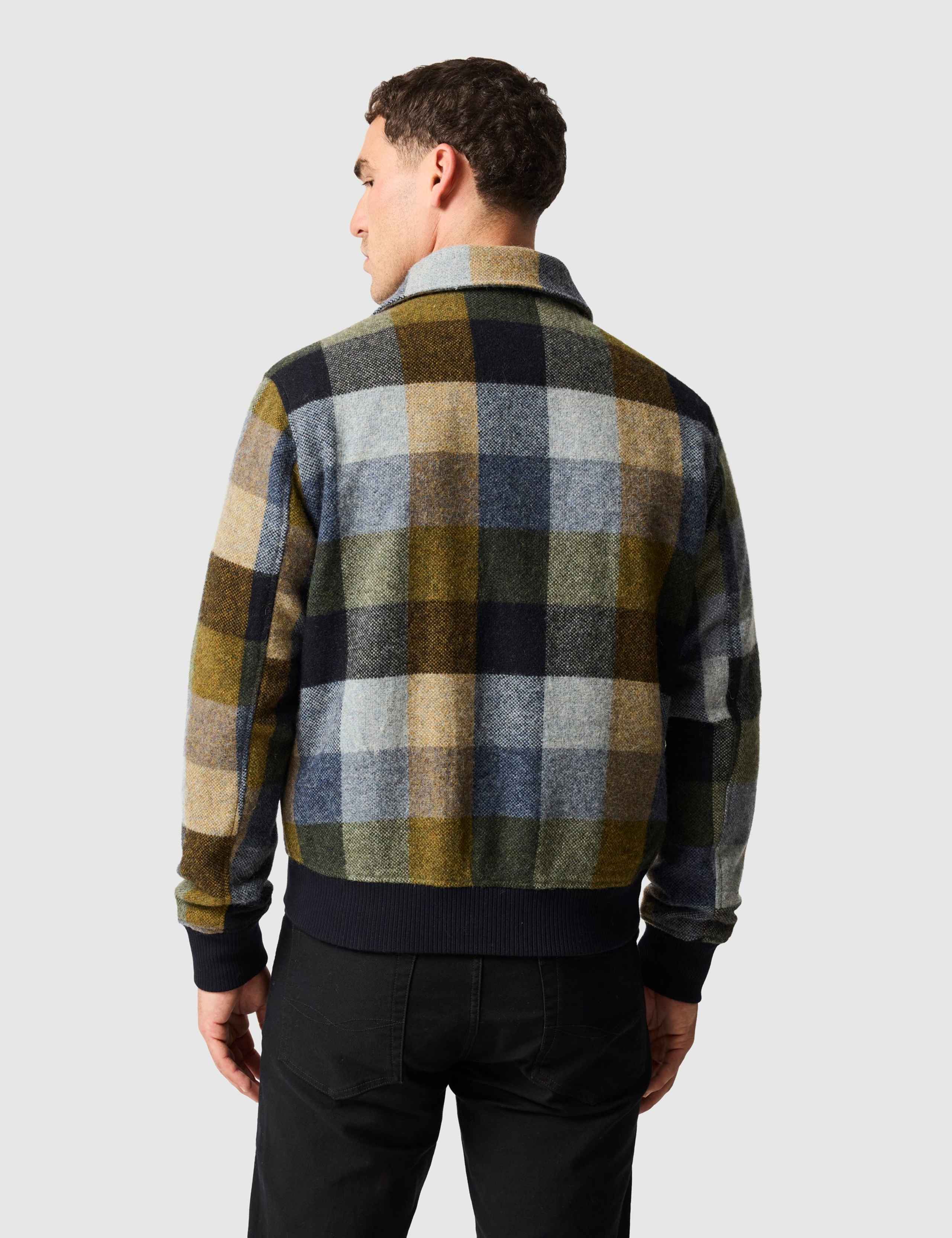 Wool Rich Checked Utility Jacket 4 of 6