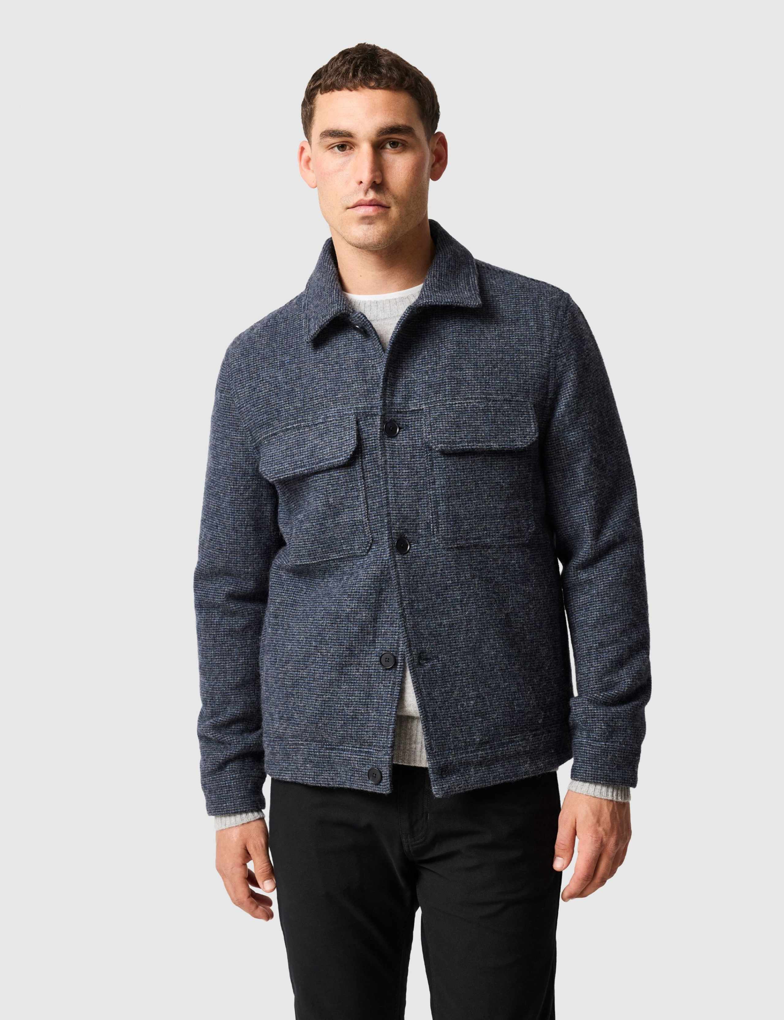 Roys Hill Wool Rich Check Utility Jacket 1 of 6
