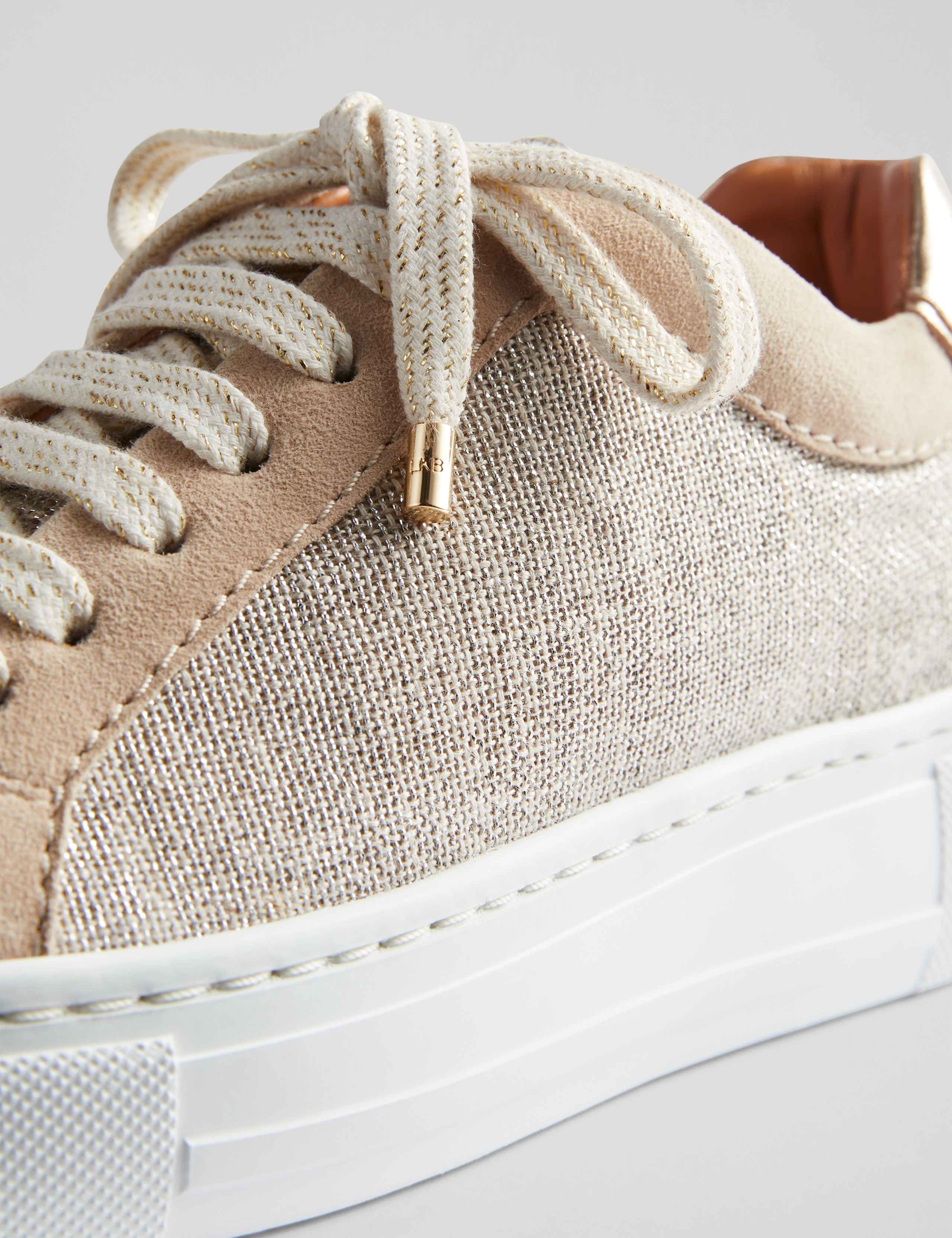 Canvas Lace Up Platform Trainers 3 of 4