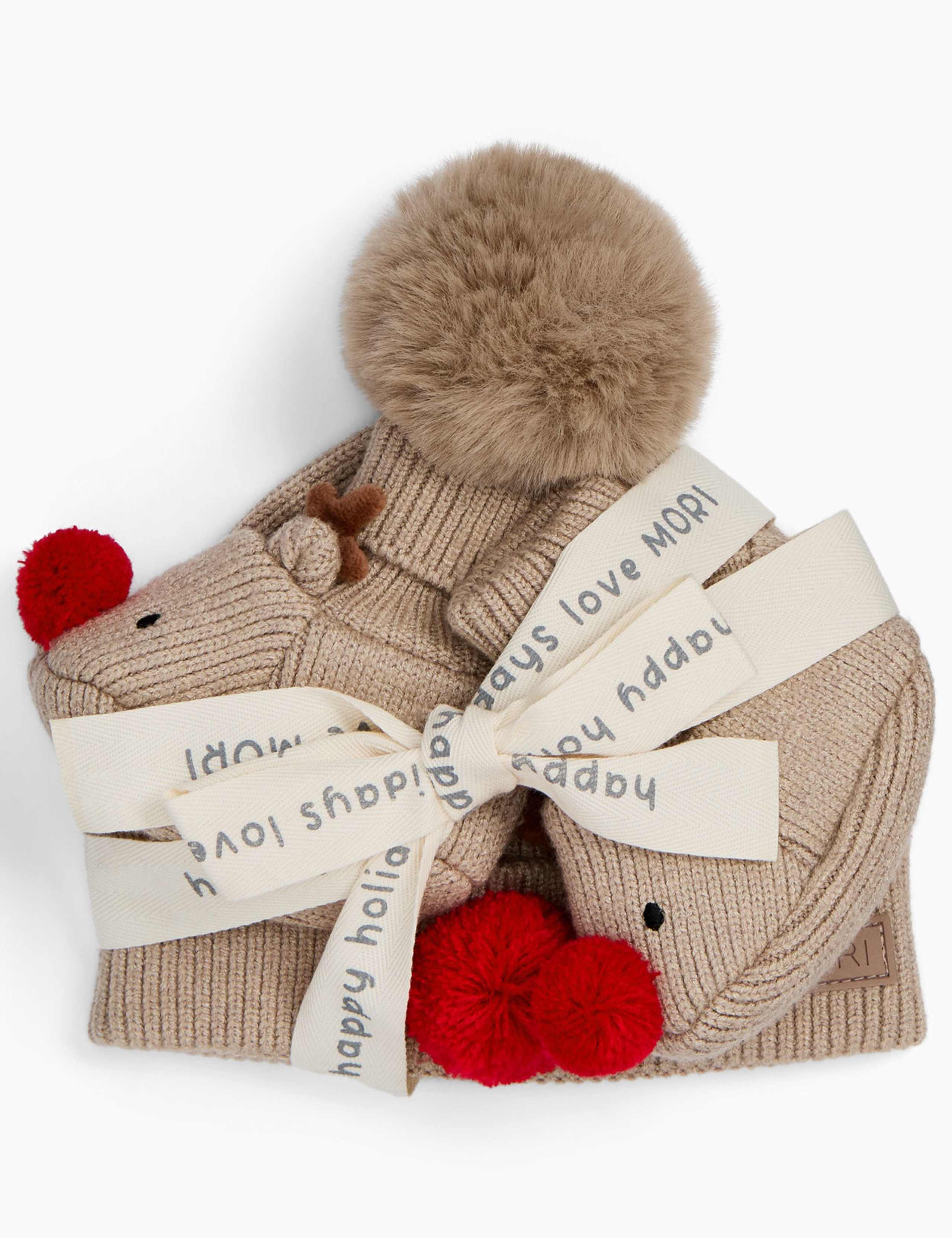2pc Reindeer Hat and Booties Set (0-24 Mths) 3 of 3