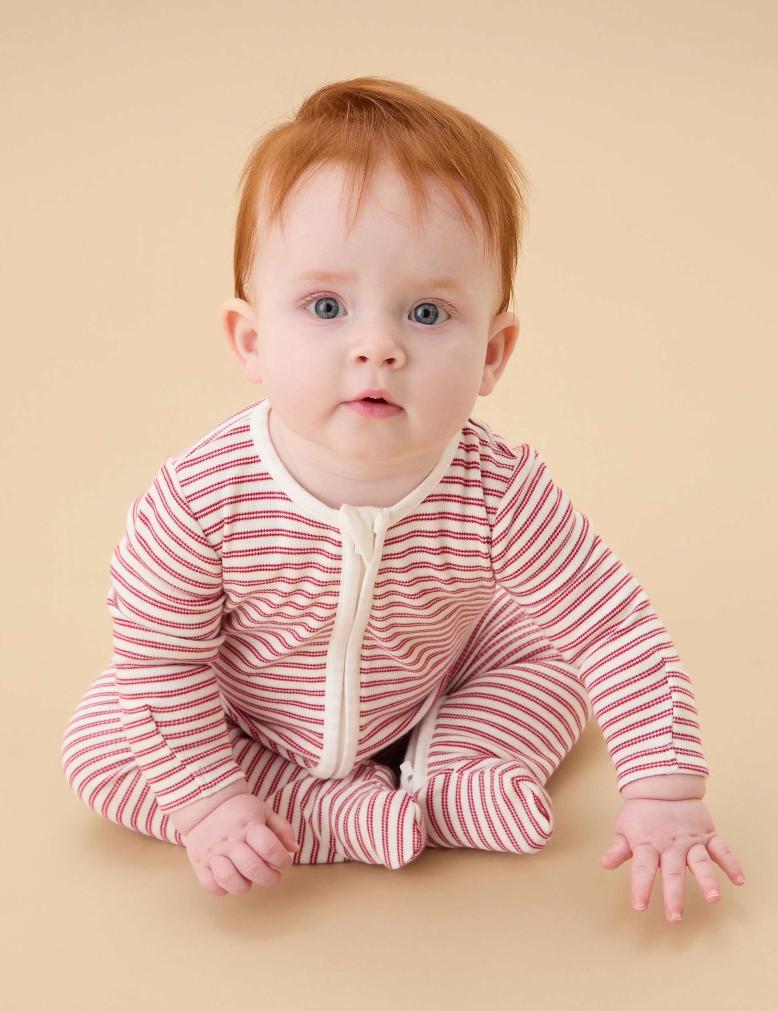 Cotton Blend Zip Sleepsuit (0-24 Mths) 1 of 5