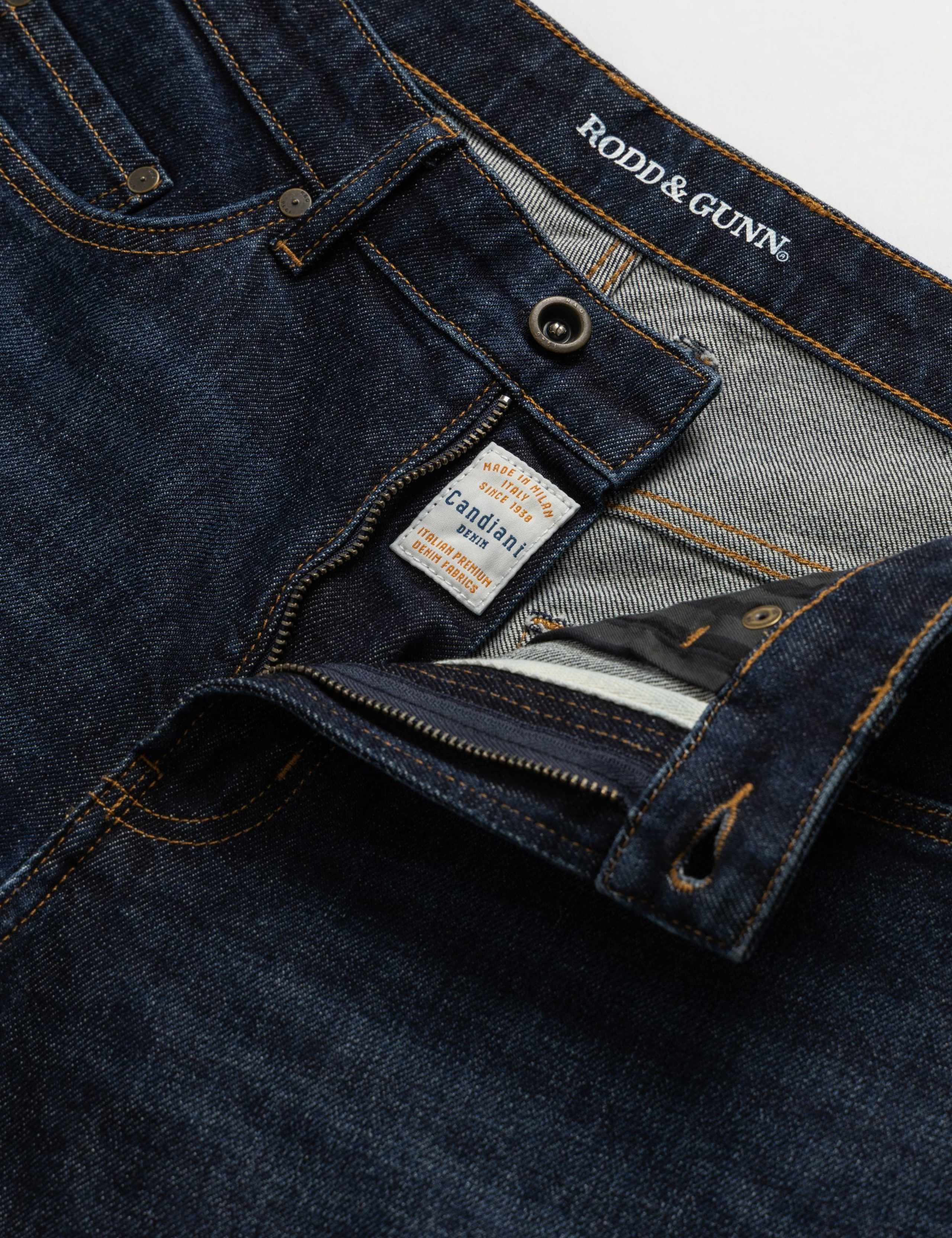 Italian Straight Fit Vintage Wash Jeans 5 of 7