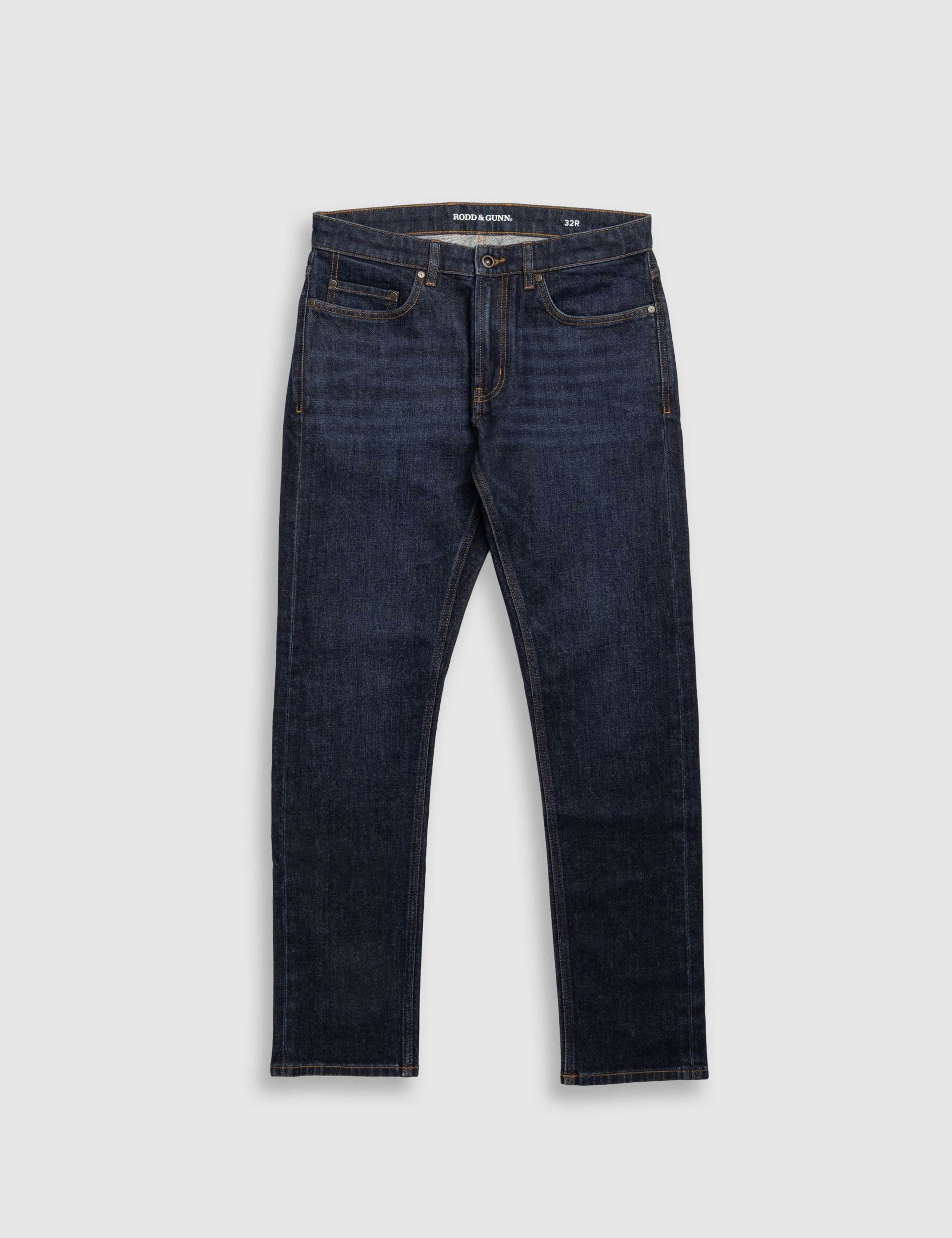 Italian Straight Fit Vintage Wash Jeans 2 of 7