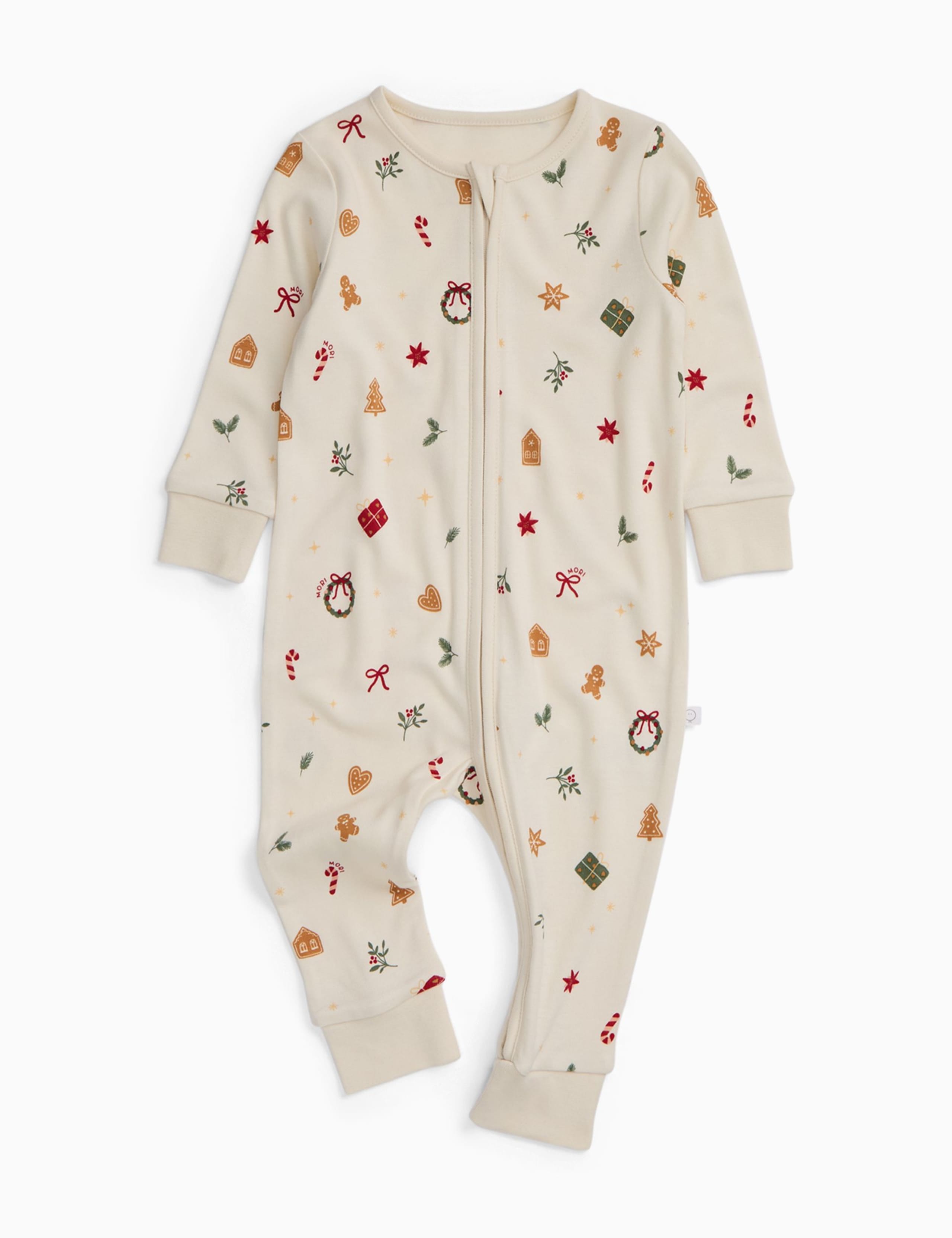 Cotton Blend Zip Sleepsuit (0-24 Mths) 3 of 4