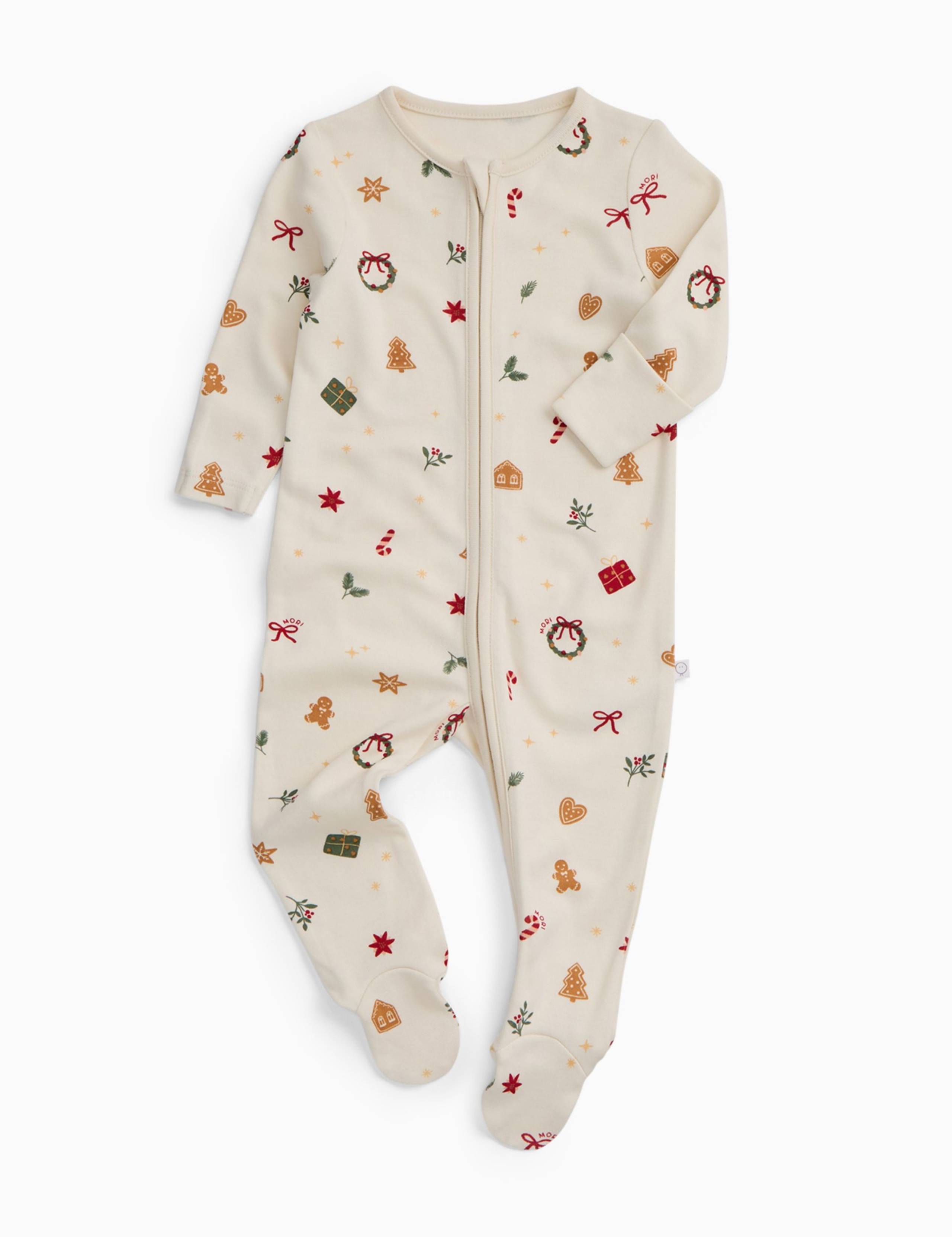 Cotton Blend Zip Sleepsuit (0-24 Mths) 4 of 4