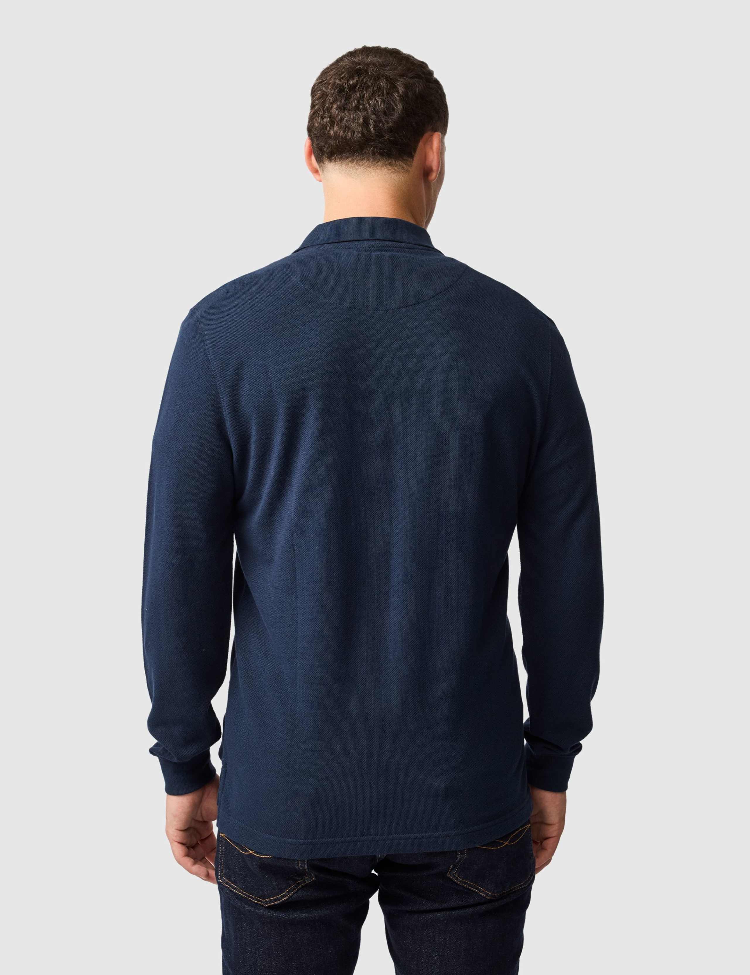 Gunn Pure Cotton Long Sleeve Polo Shirt 3 of 6
