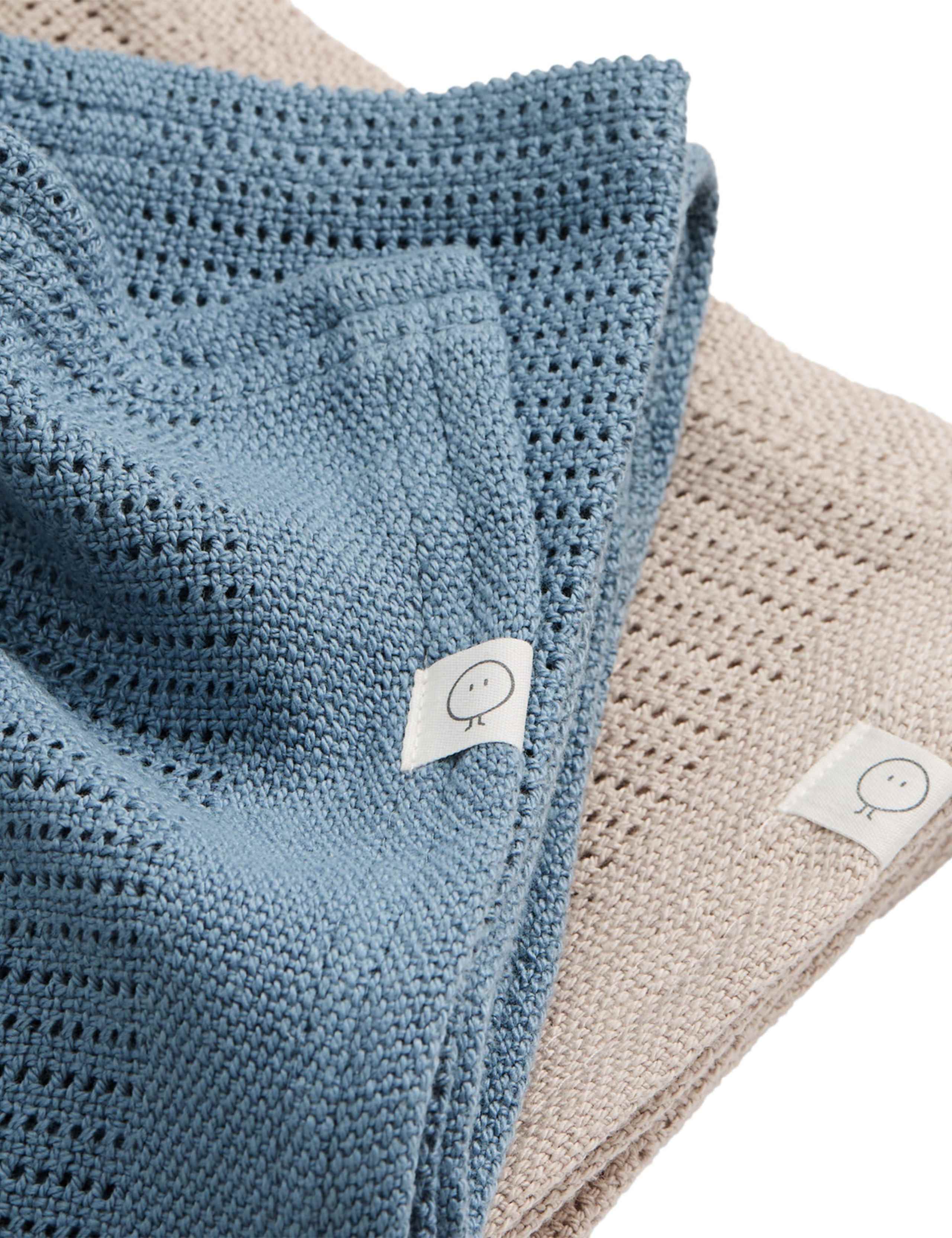 2 Pack Cotton Blend Cellular Shawls 3 of 3