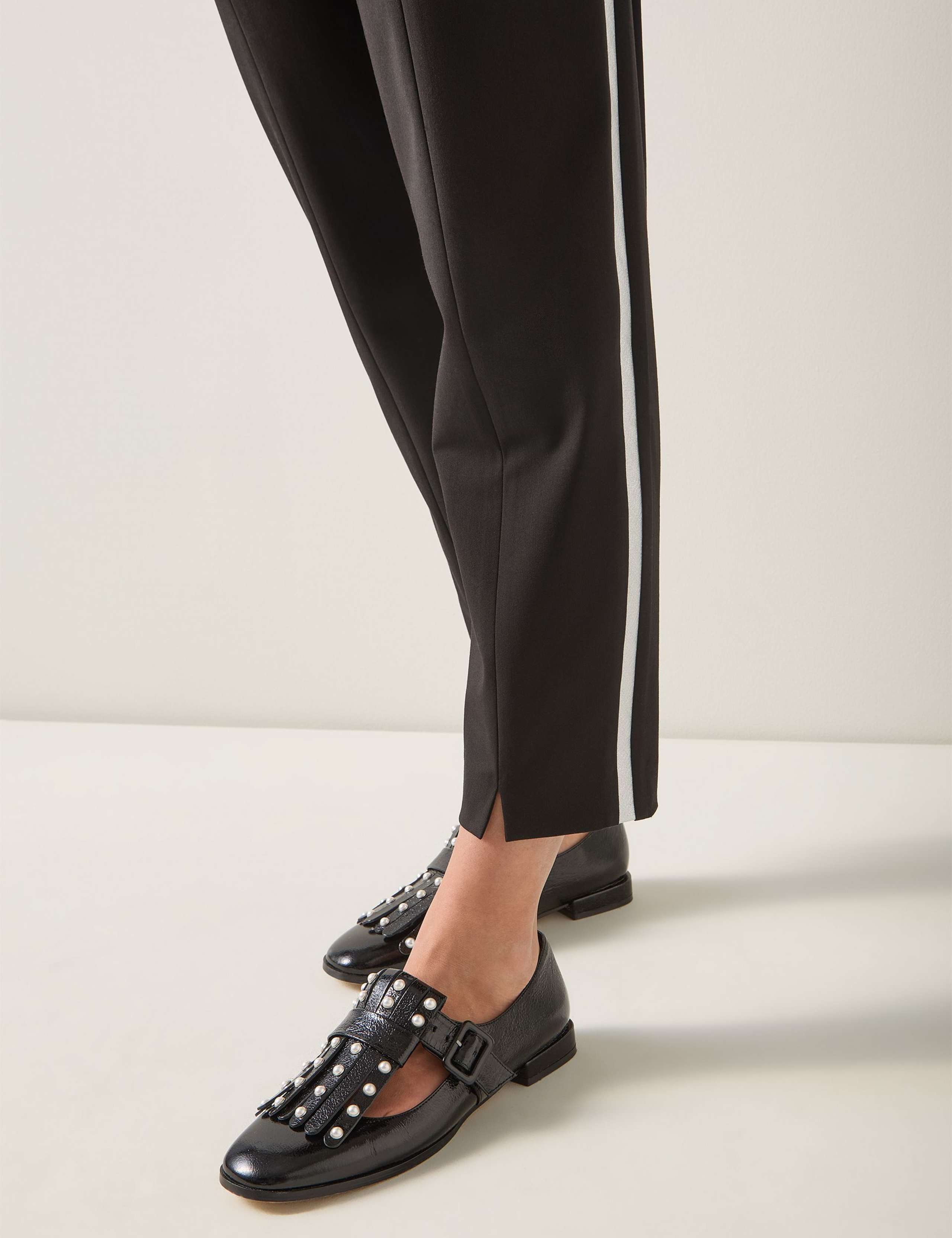 Mid Rise Side Stripe Cropped Trousers 3 of 3