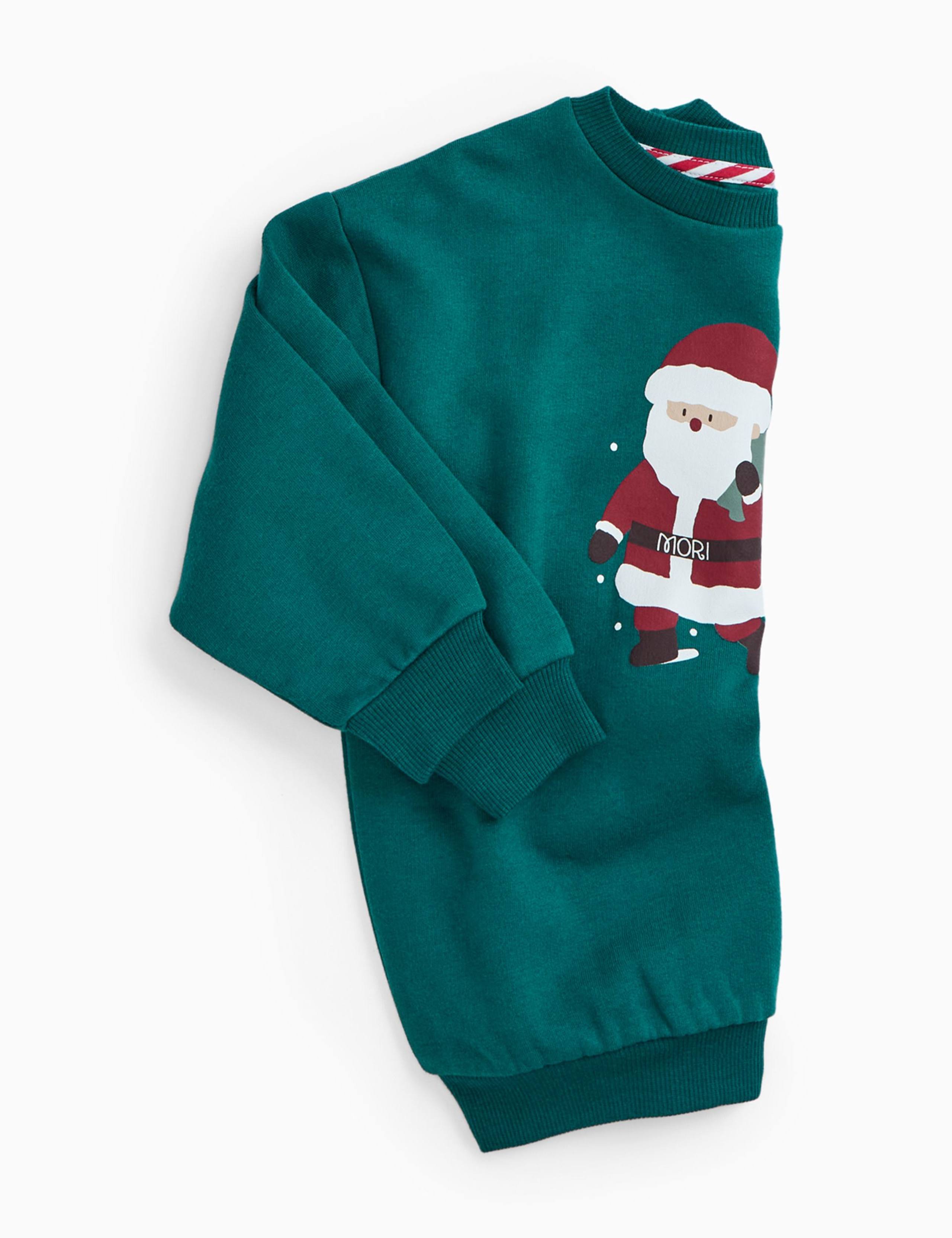Cotton Blend Santa Christmas Sweatshirt (3 Months-6 Years) 3 of 3