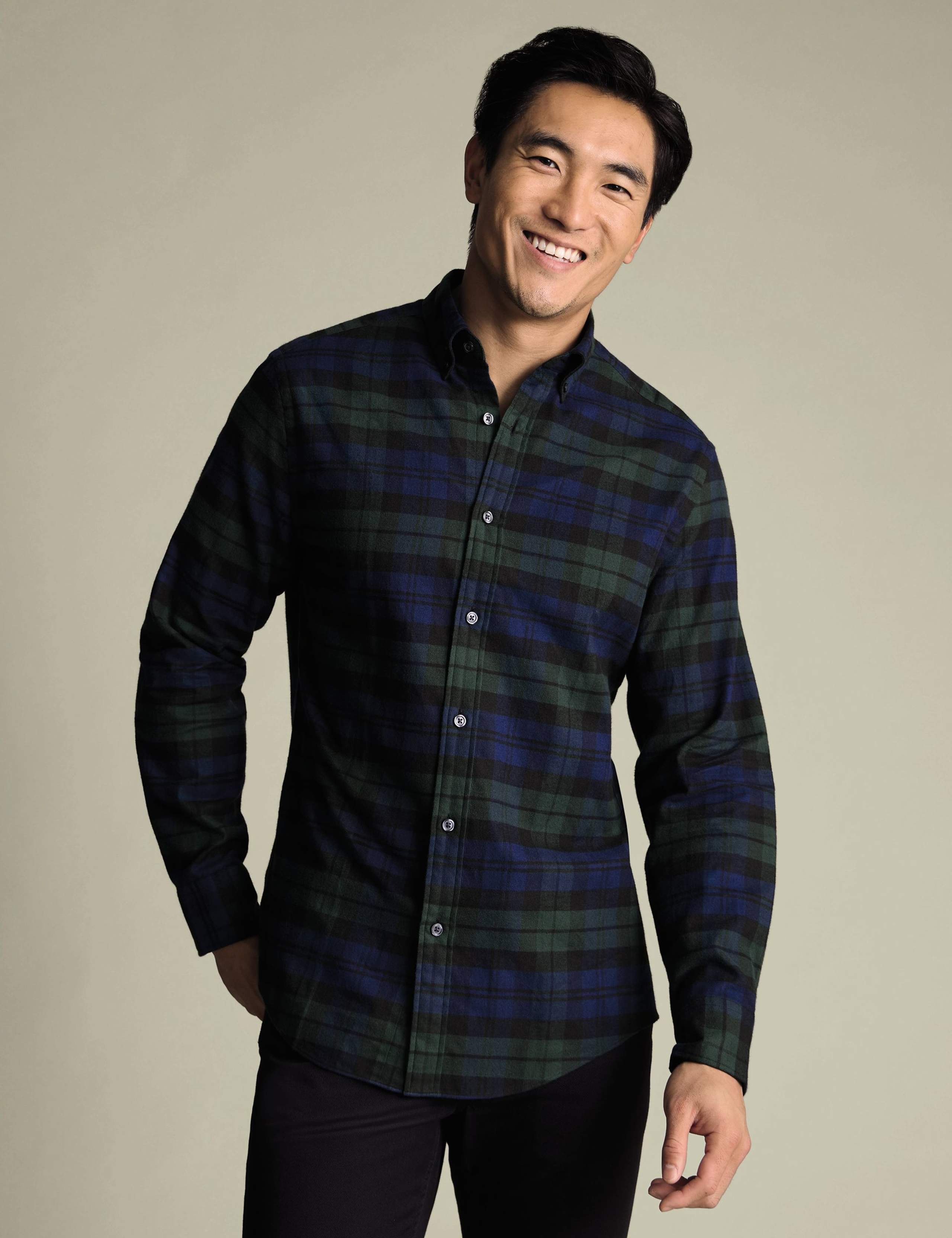 Regular Fit Pure Cotton Checked Flannel Shirt 1 of 6