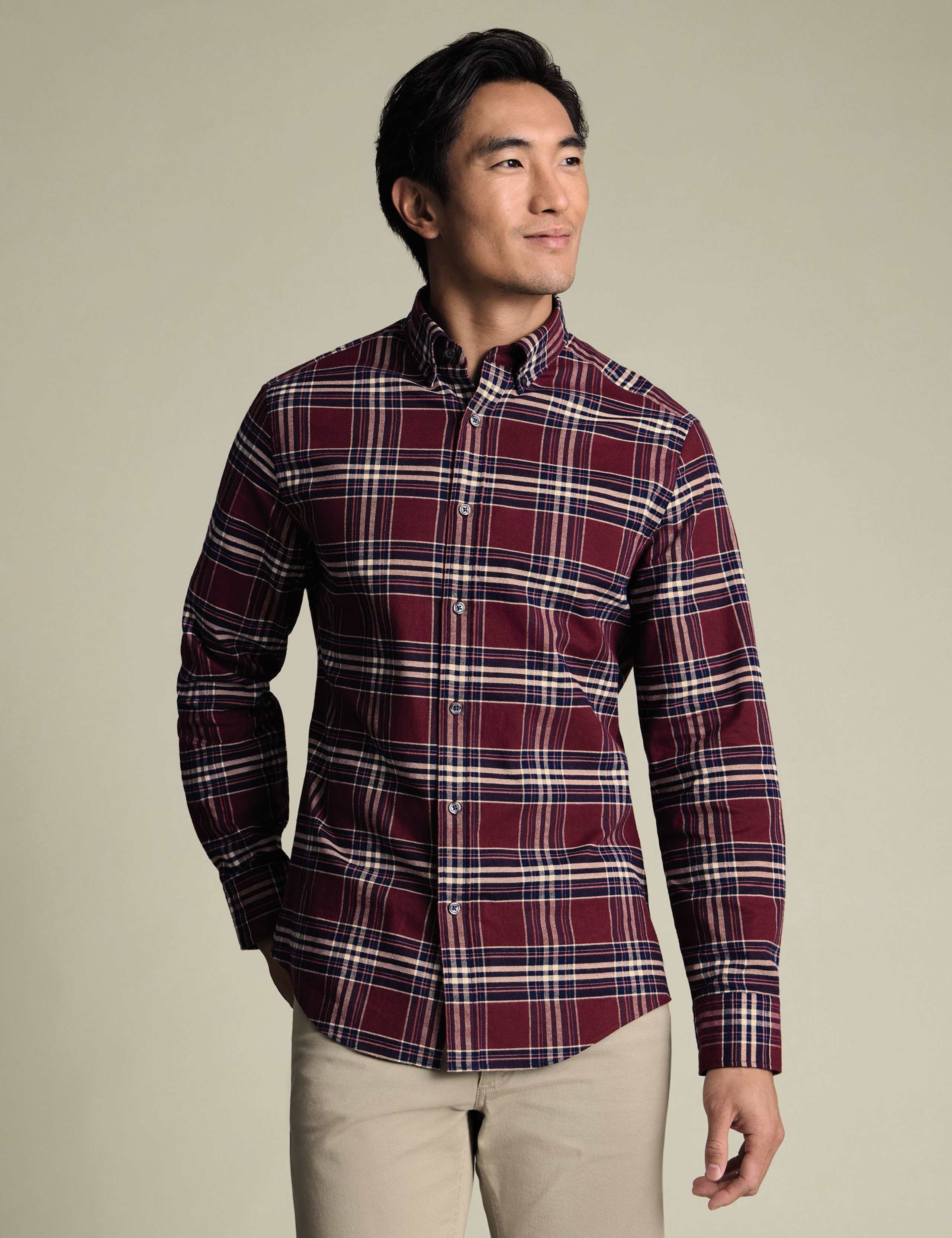 Regular Fit Pure Cotton Checked Flannel Shirt 2 of 6