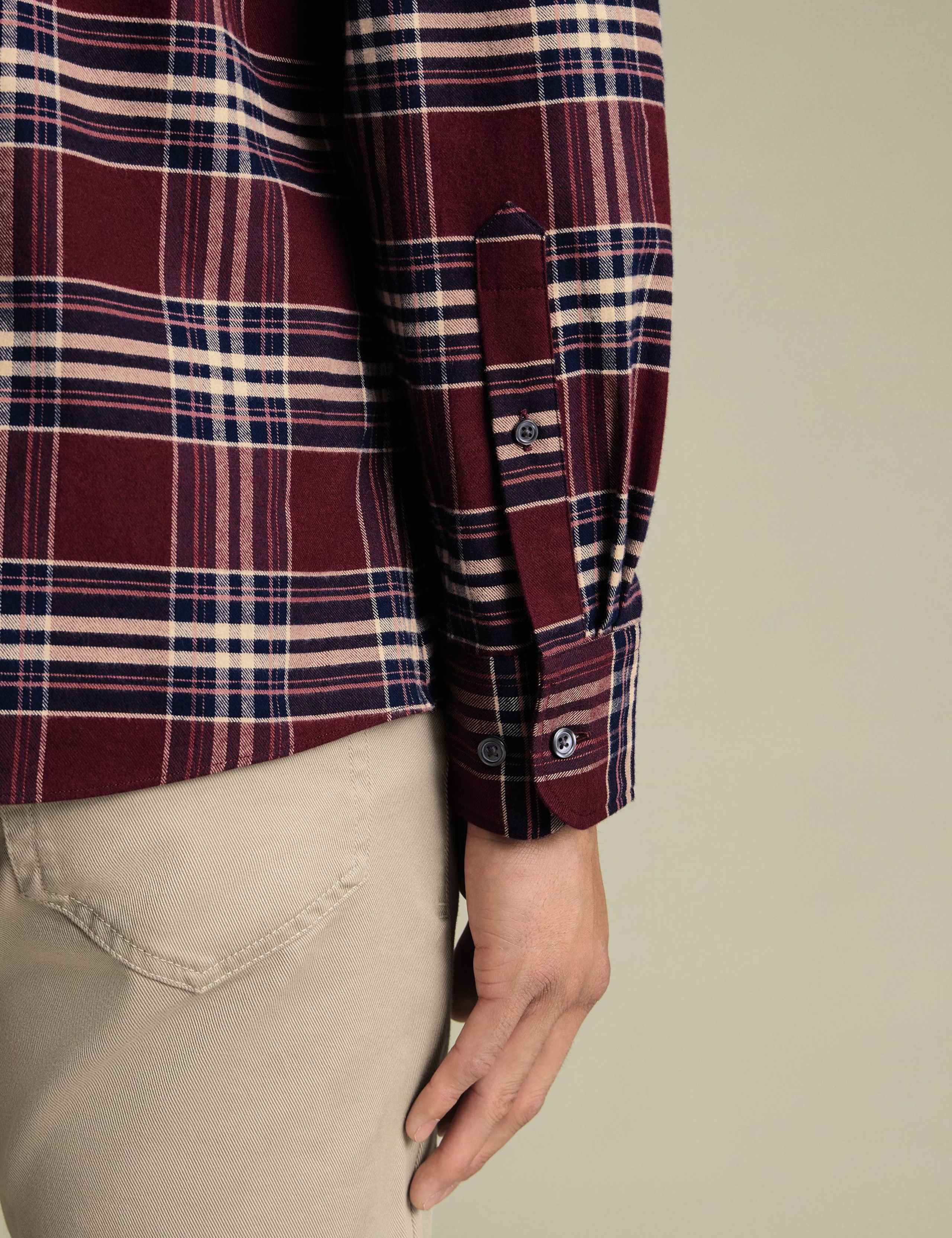 Regular Fit Pure Cotton Checked Flannel Shirt 4 of 6