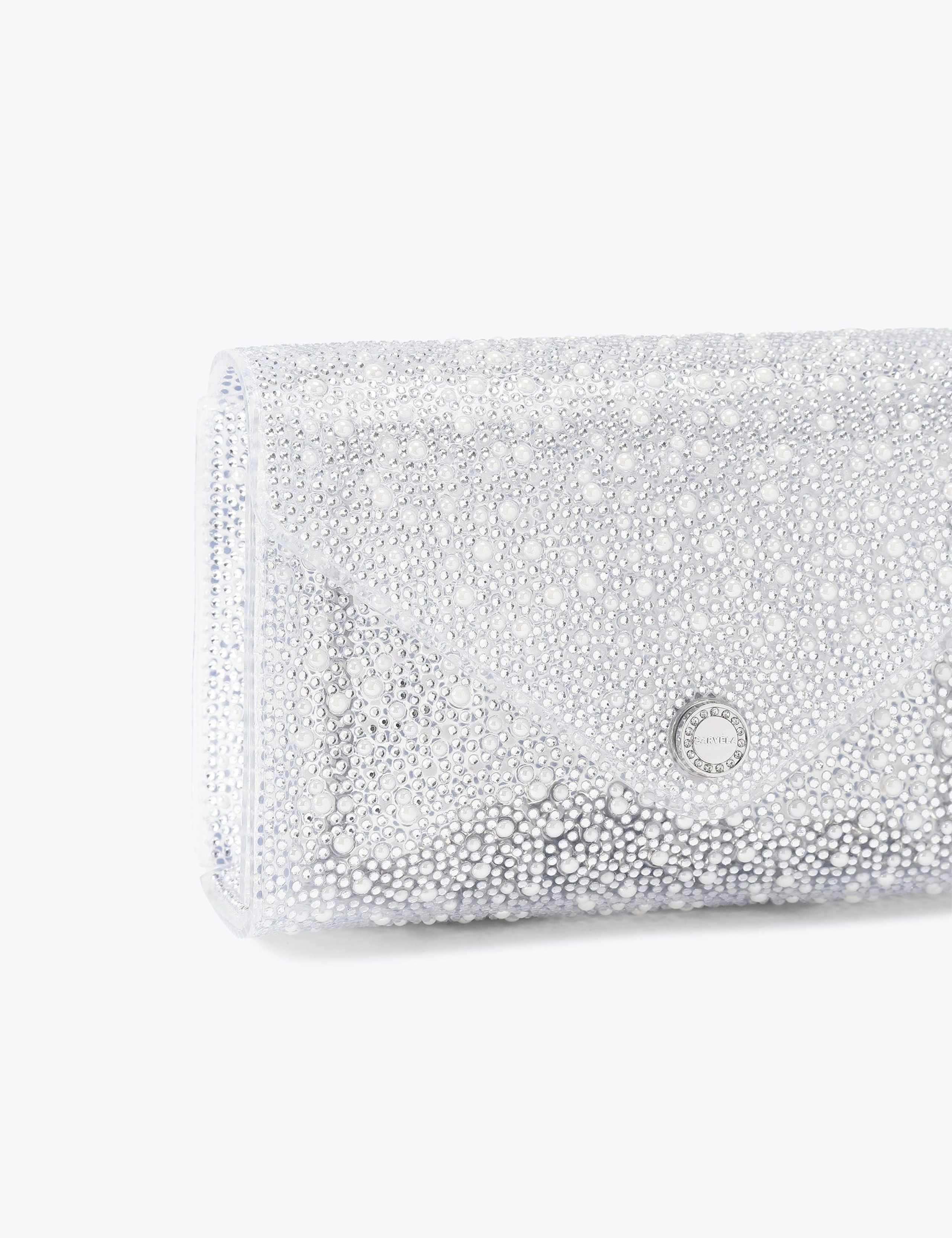 Embellished Chain Strap Clutch Bag 2 of 4