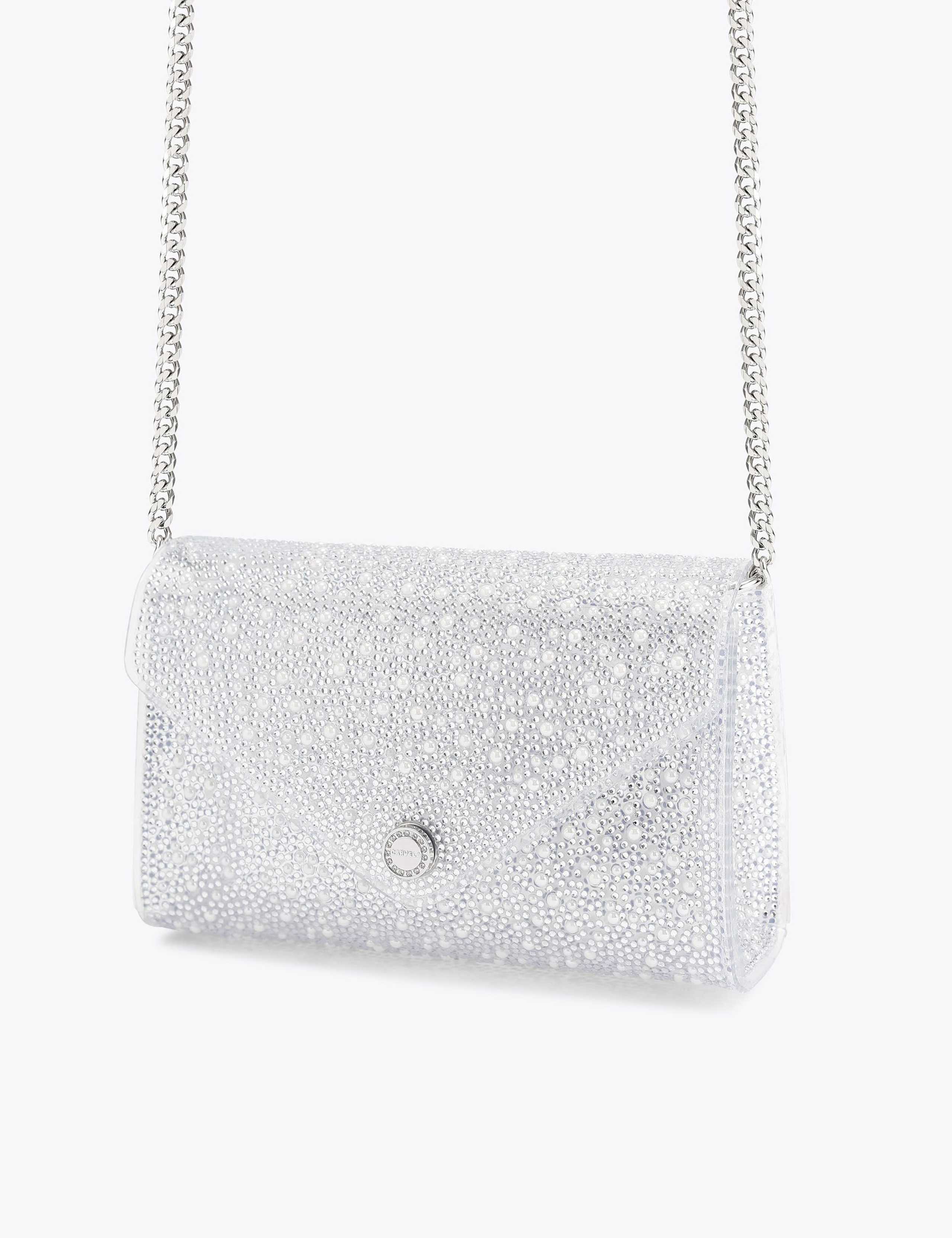 Embellished Chain Strap Clutch Bag 3 of 4