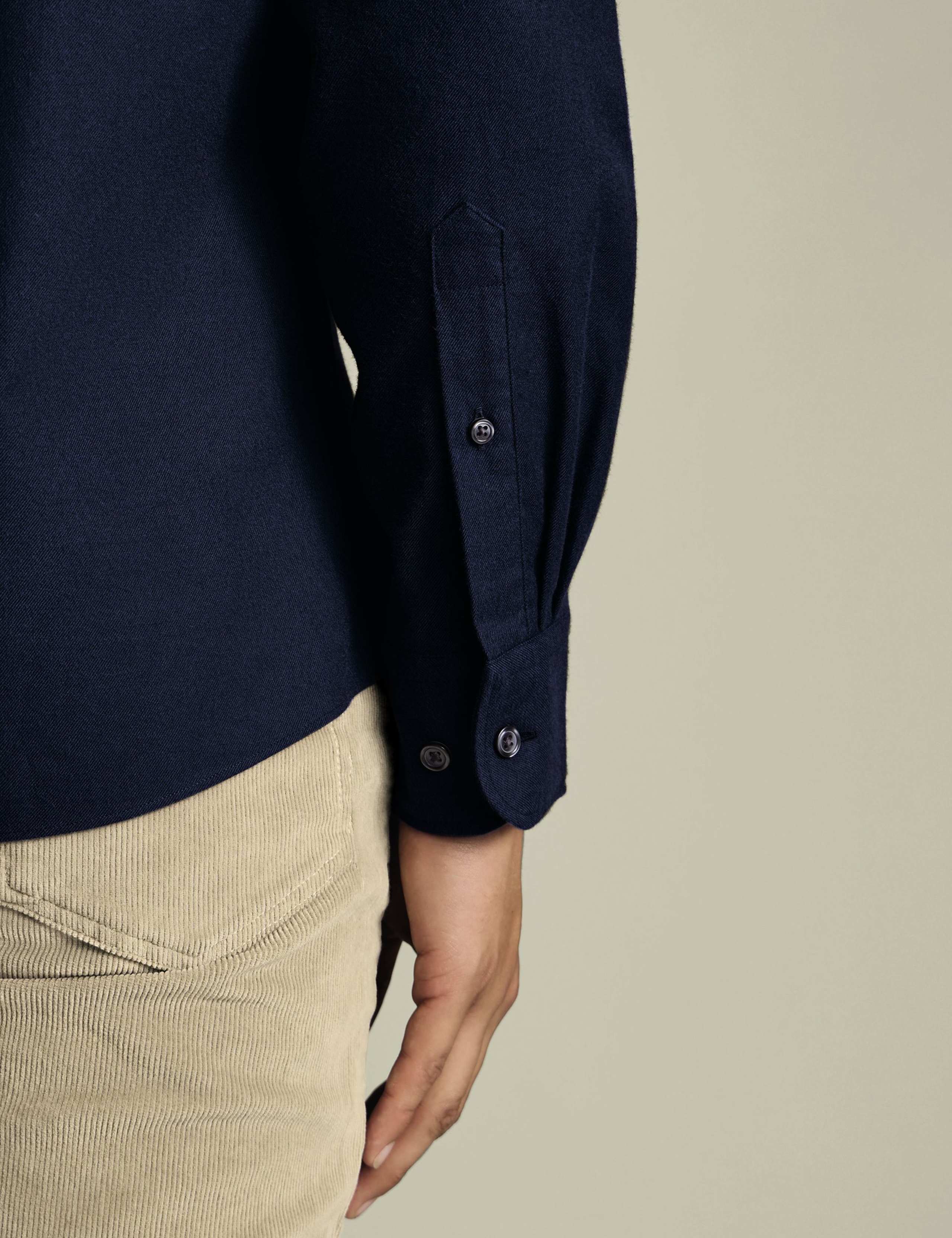 Slim Fit Pure Cotton Flannel Shirt 5 of 6