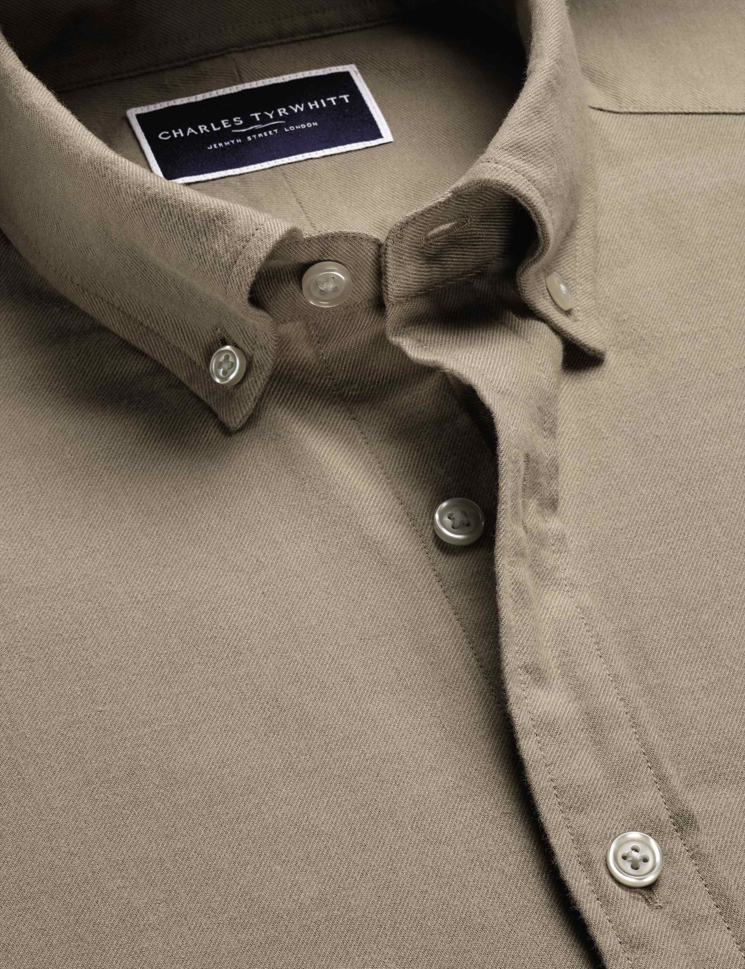 Slim Fit Pure Cotton Flannel Shirt 4 of 5