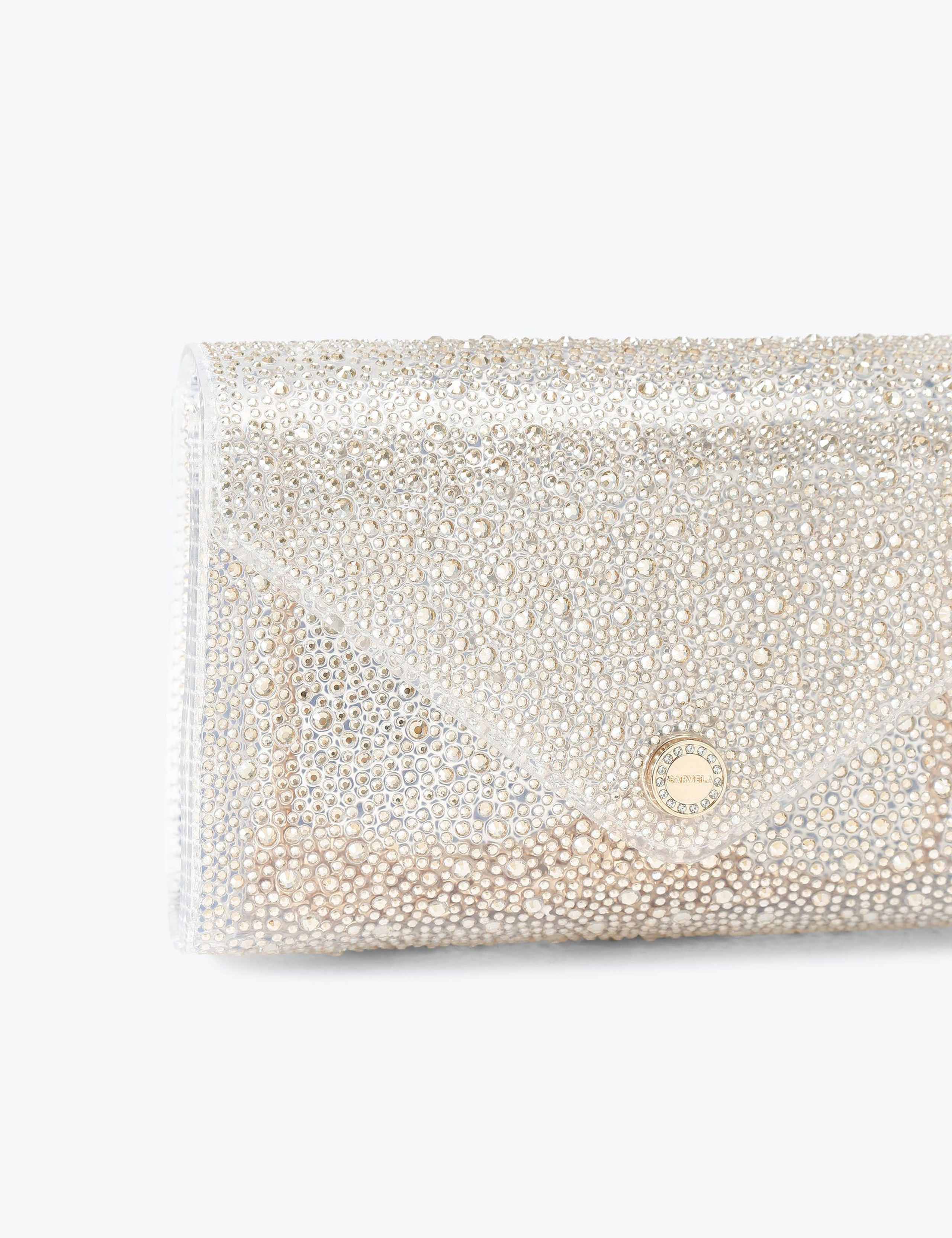 Embellished Chain Strap Clutch Bag 3 of 4