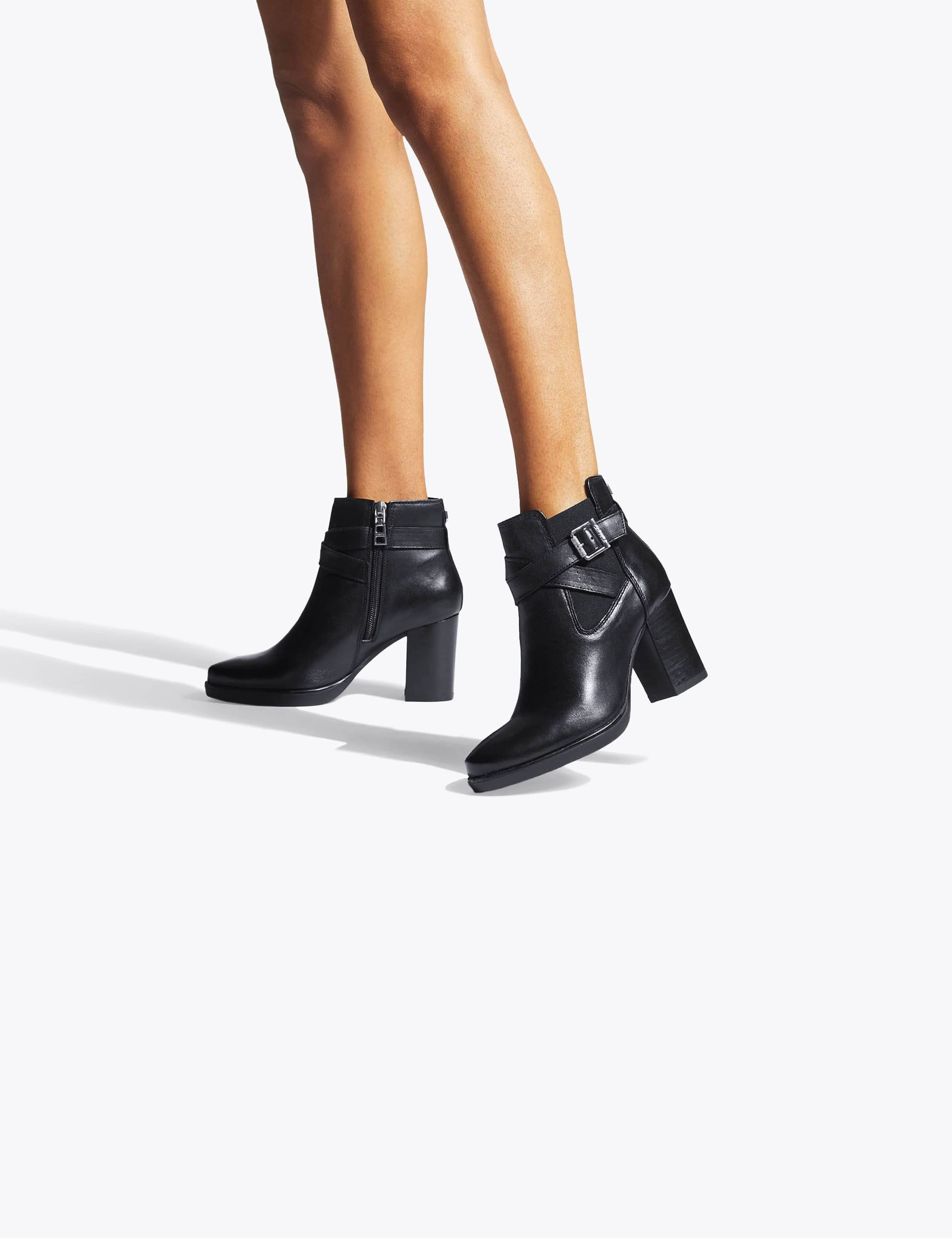 Wide Fit Leather Ankle Boots 2 of 5