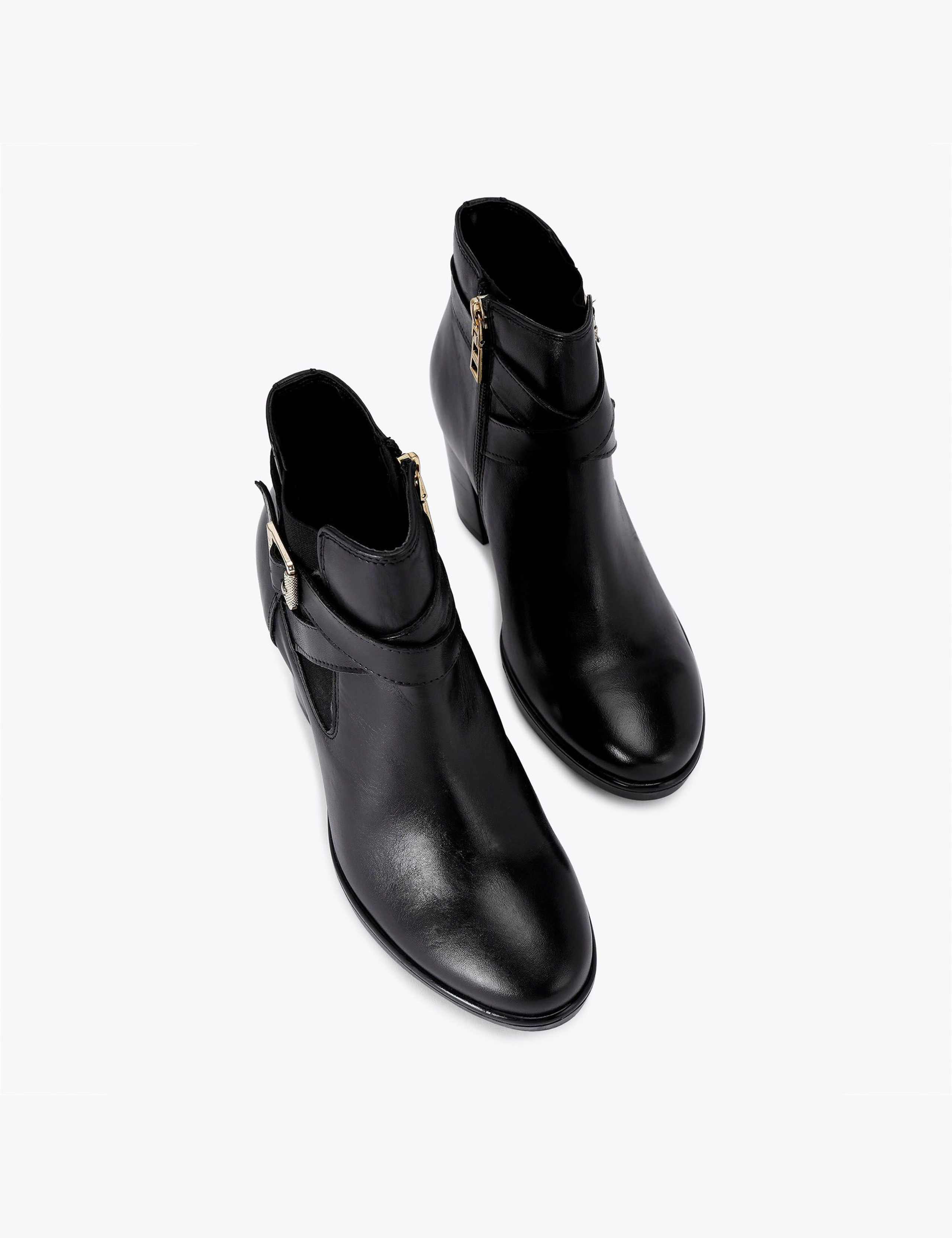 Wide Fit Leather Ankle Boots 3 of 5