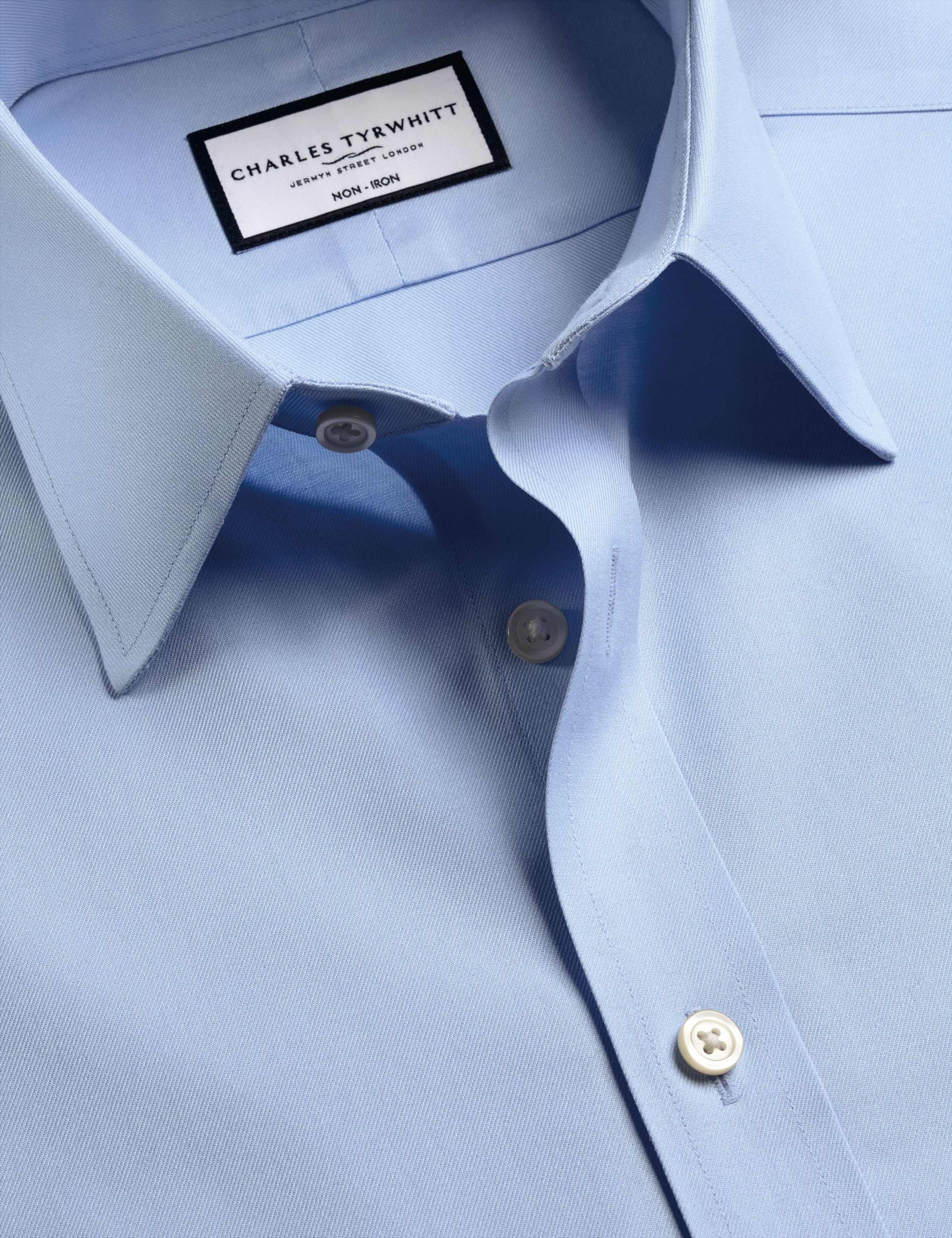 Slim Fit Non Iron Pure Cotton Twill Shirt 5 of 7