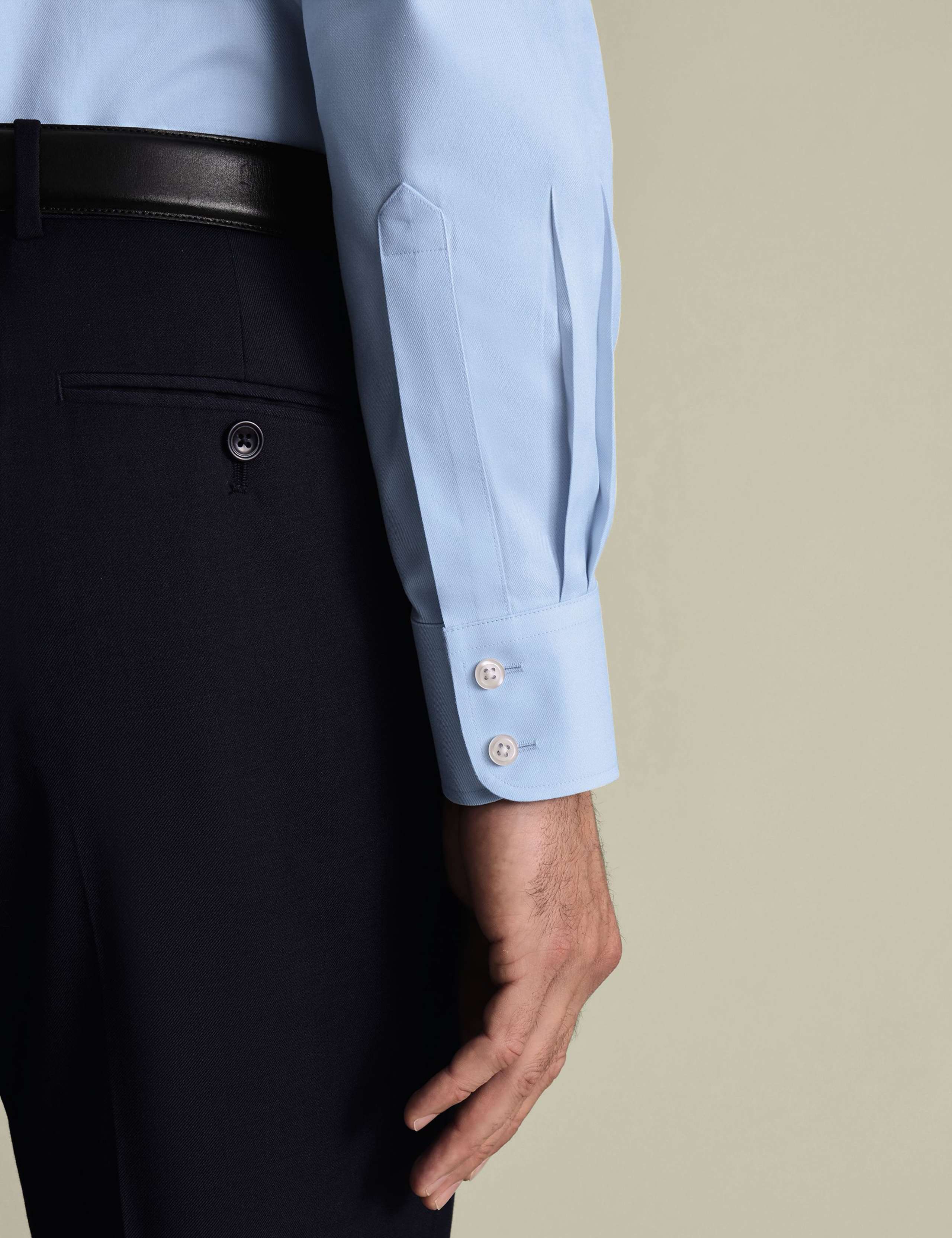 Slim Fit Non Iron Pure Cotton Twill Shirt 6 of 7