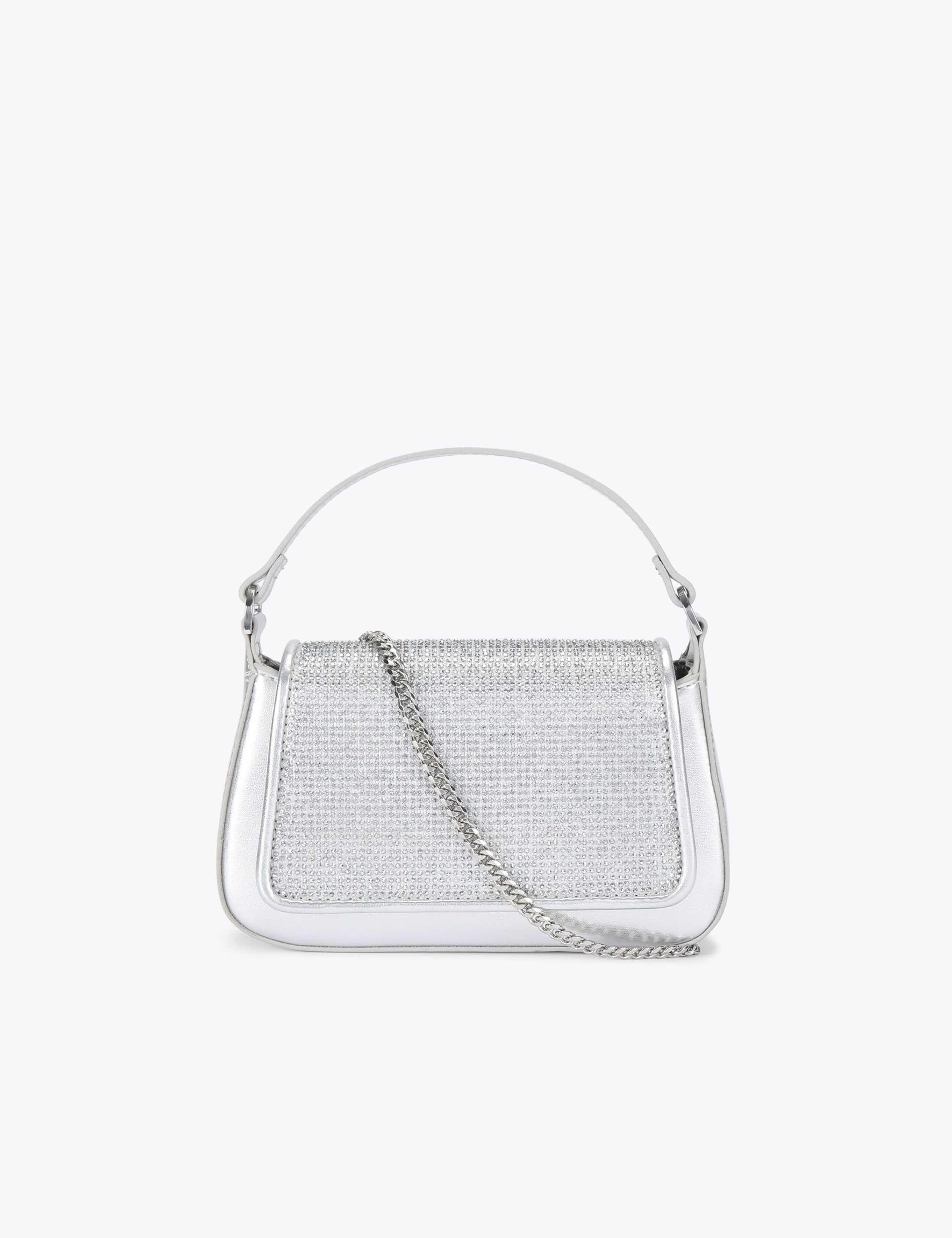 Faux Leather Embellished Clutch Bag 1 of 4