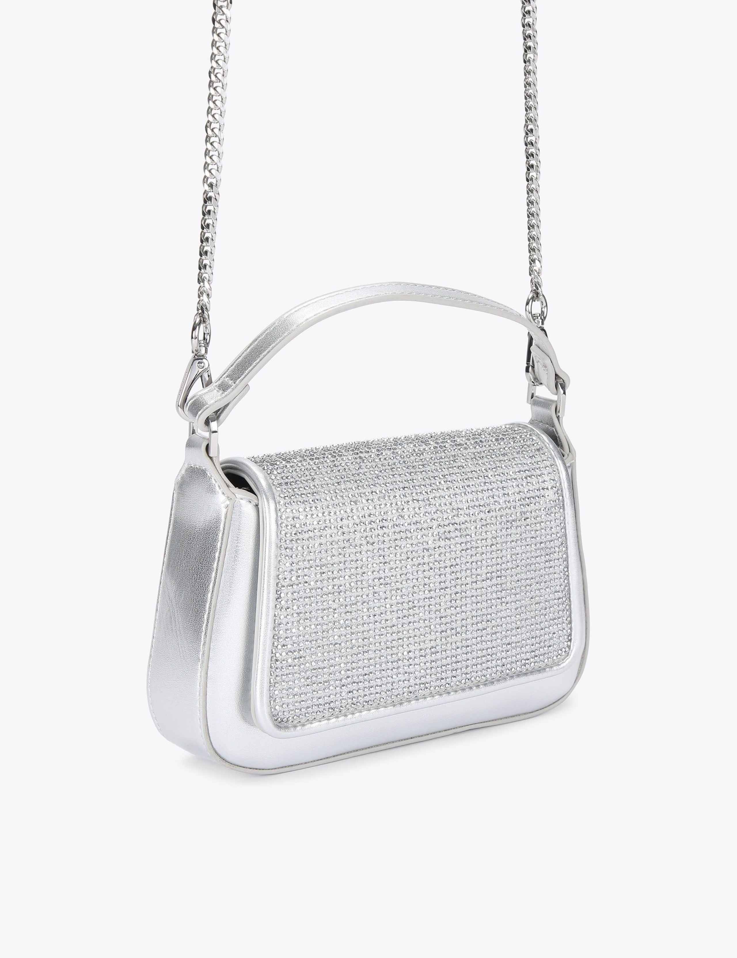 Faux Leather Embellished Clutch Bag 3 of 4